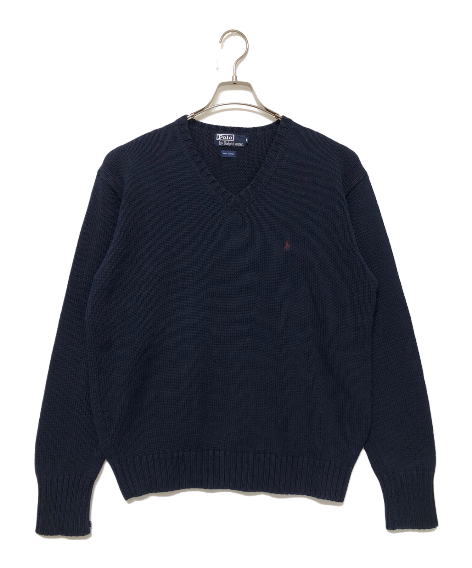 POLO RALPH LAUREN (ポロ・ラルフローレン) 厚手ニット ネイビー 