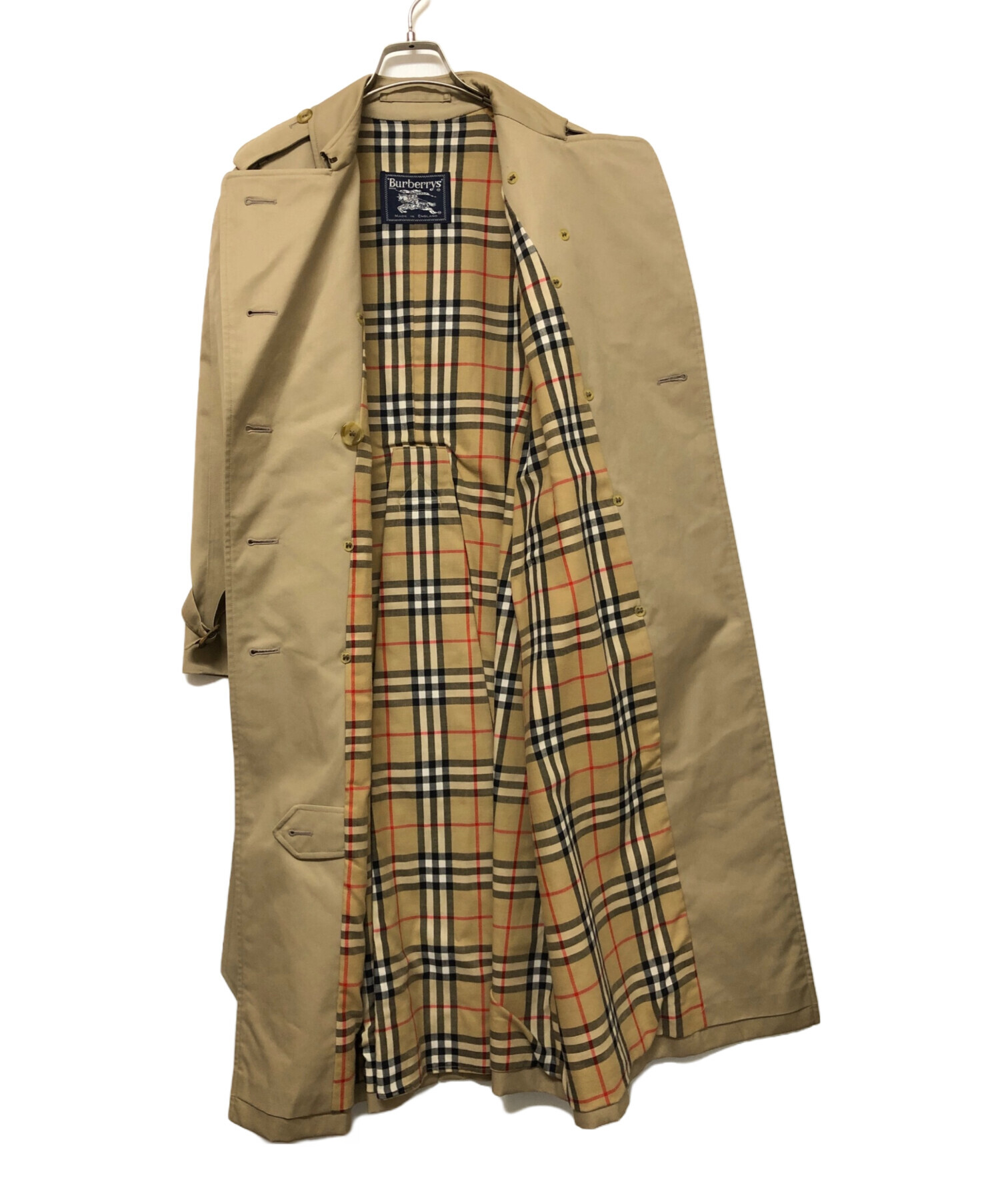 186005 Burberrys バーバリーズ トレンチコート ベージュ/ノバチェック レディース [260128HM140125] 中古・古着通販】BURBERRY (バーバリー) トレンチコート ベージュ