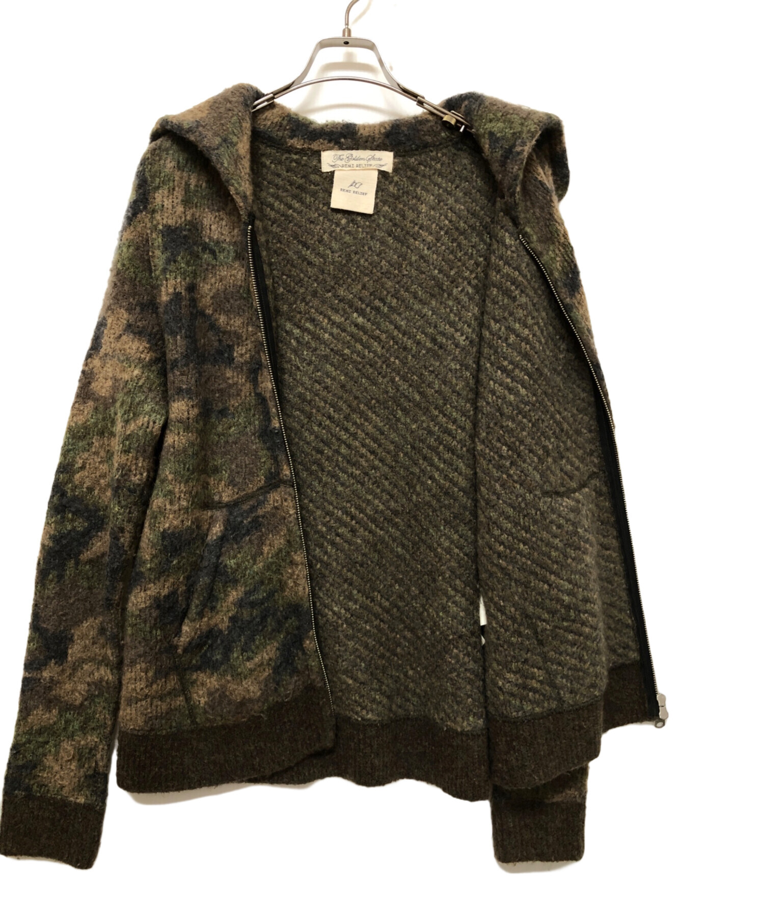中古・古着通販】REMI RELIEF (レミレリーフ) ジップパーカー グリーン