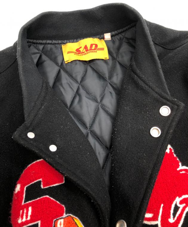 中古・古着通販】SALUTE (サルーテ) スタジャン ブラック×アイボリー