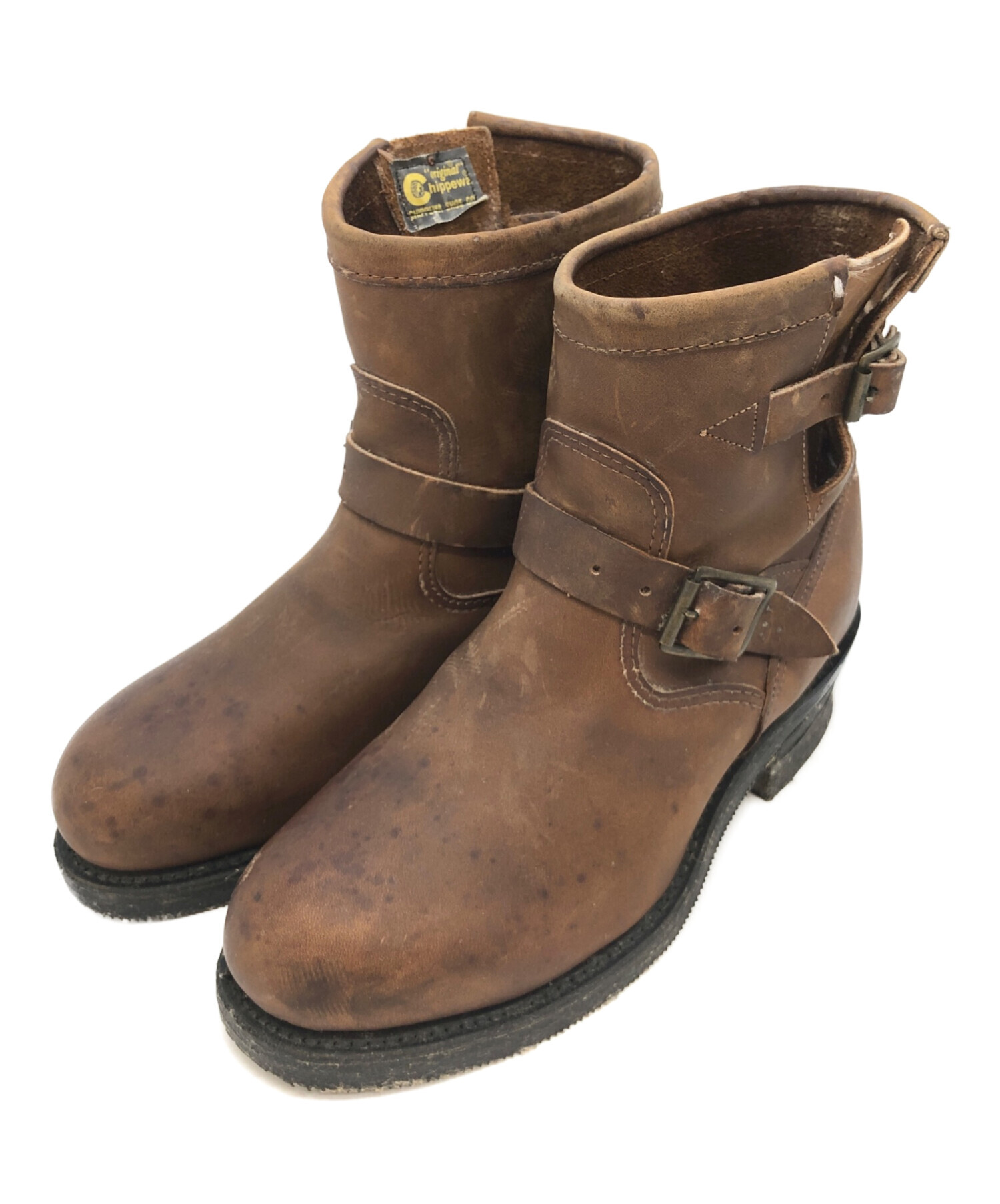 中古・古着通販】CHIPPEWA (チペワ) エンジニアブーツ ブラウン サイズ 