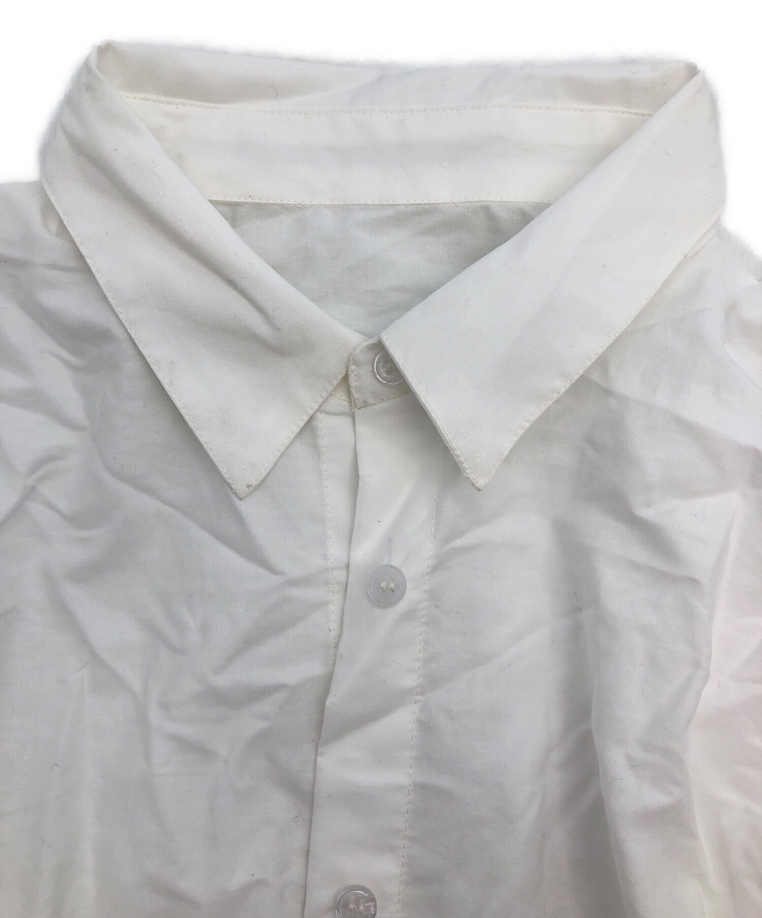 中古・古着通販】crinkle (クリンクル) 長袖シャツ ホワイト サイズ 