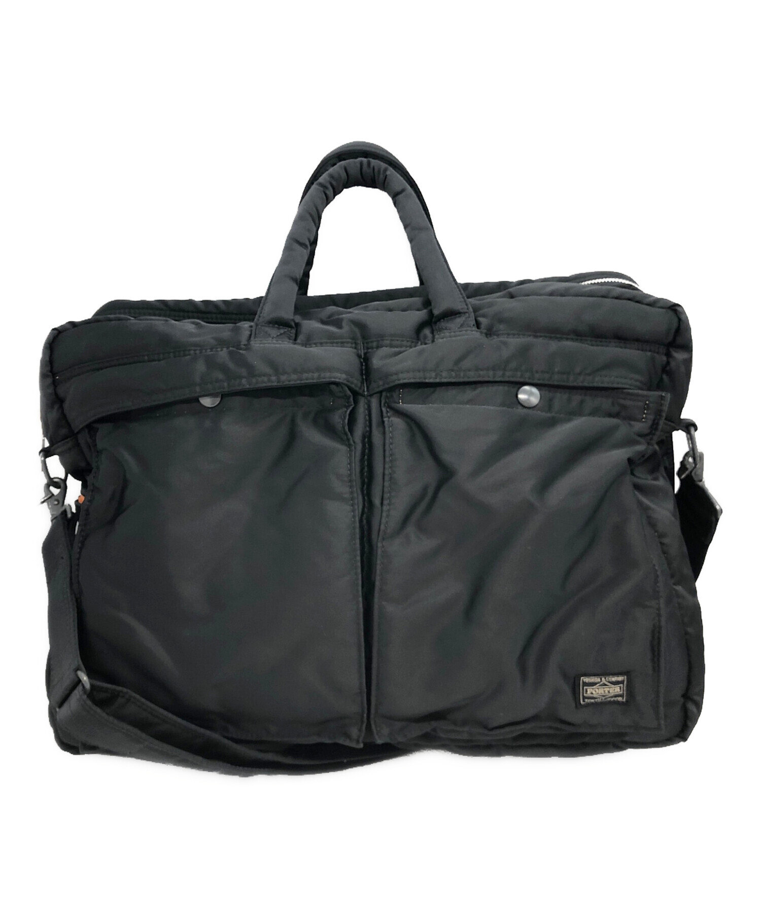 【極美品】PORTERポーター タンカー 2way ビジネスバック ブラック 中古・古着通販】PORTER (ポーター) タンカー ビジネスバッグ ブラック