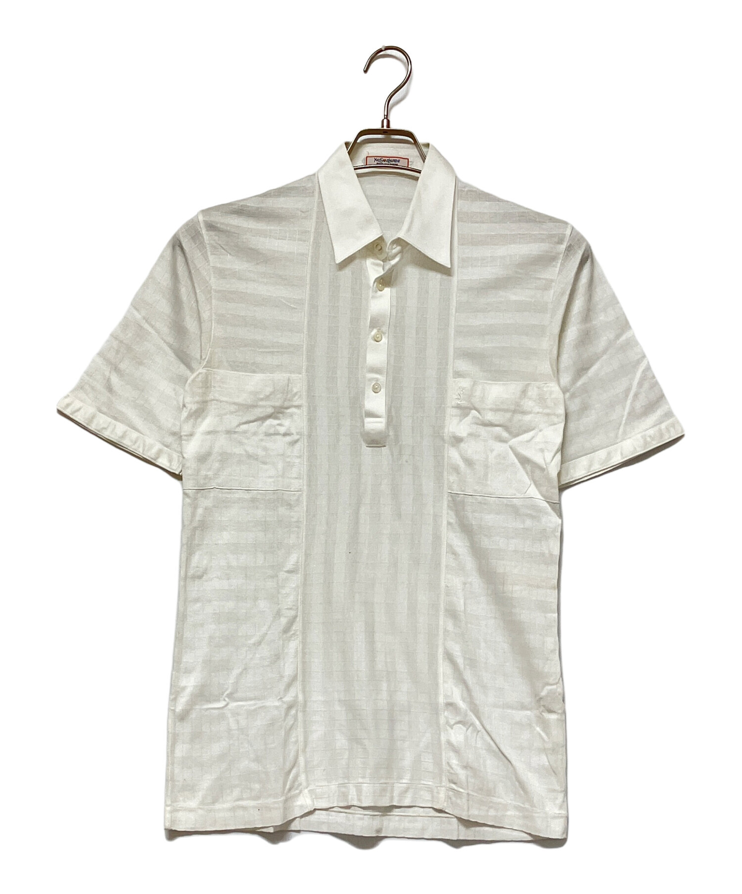 Yves Saint Laurent イヴサンローラン ポロシャツ S 白90s 90s yves saint laurent rogo polo shirt dead sto