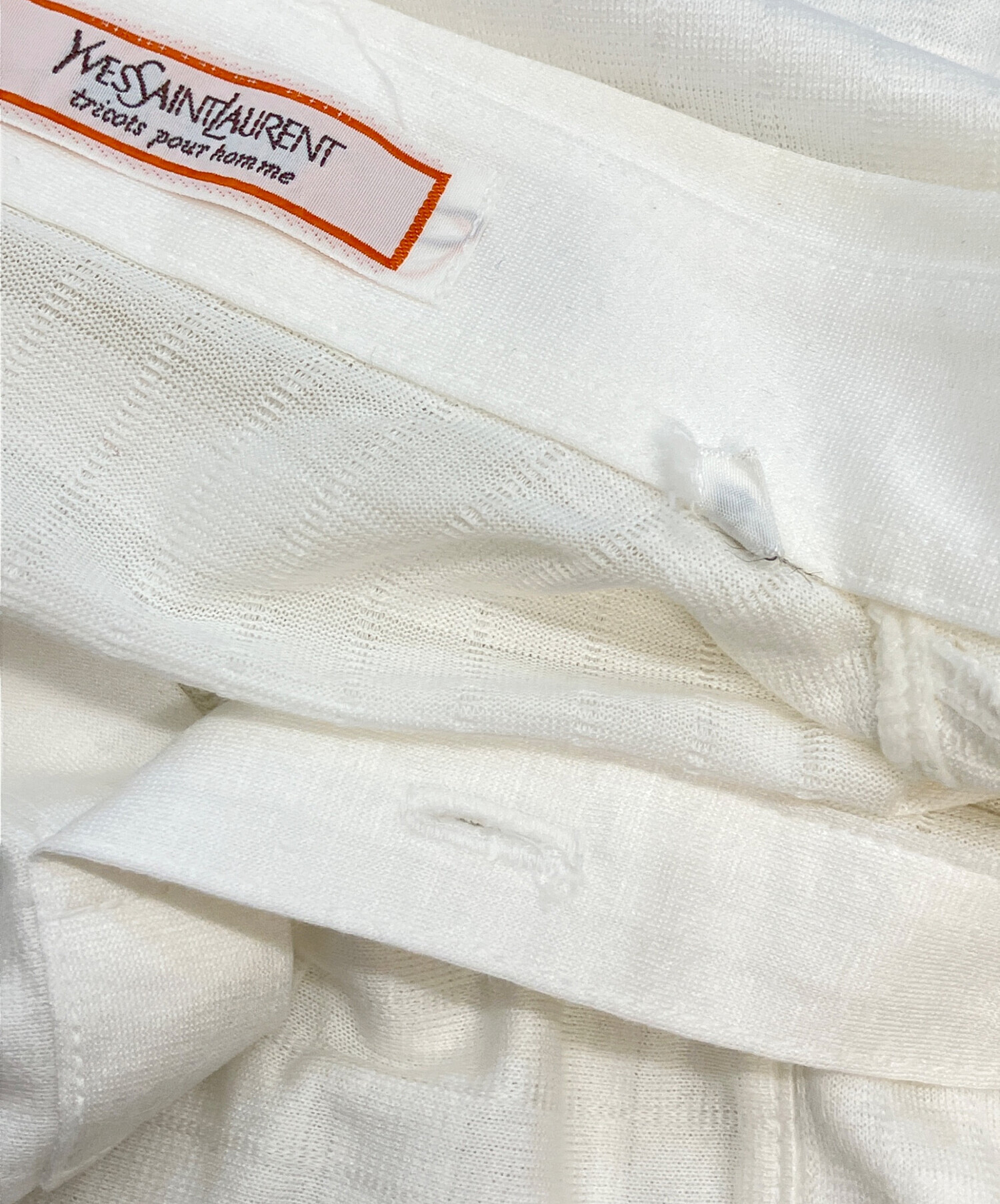 Yves Saint Laurent イヴサンローラン ポロシャツ S 白90s 中古・古着通販】Yves Saint Laurent (イヴサンローラン) ポロシャツ