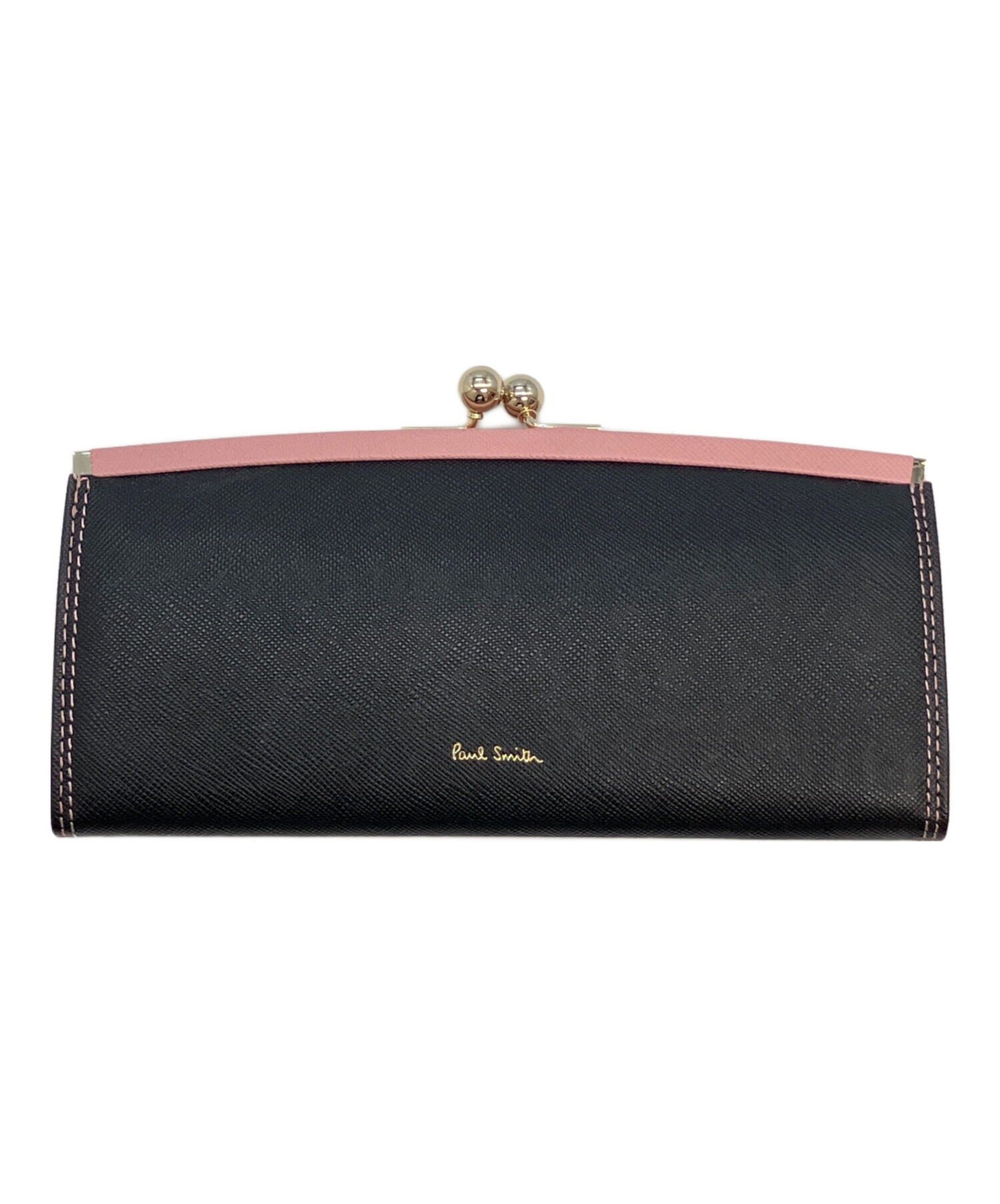中古・古着通販】Paul Smith (ポールスミス) 長財布 ブラック×ピンク