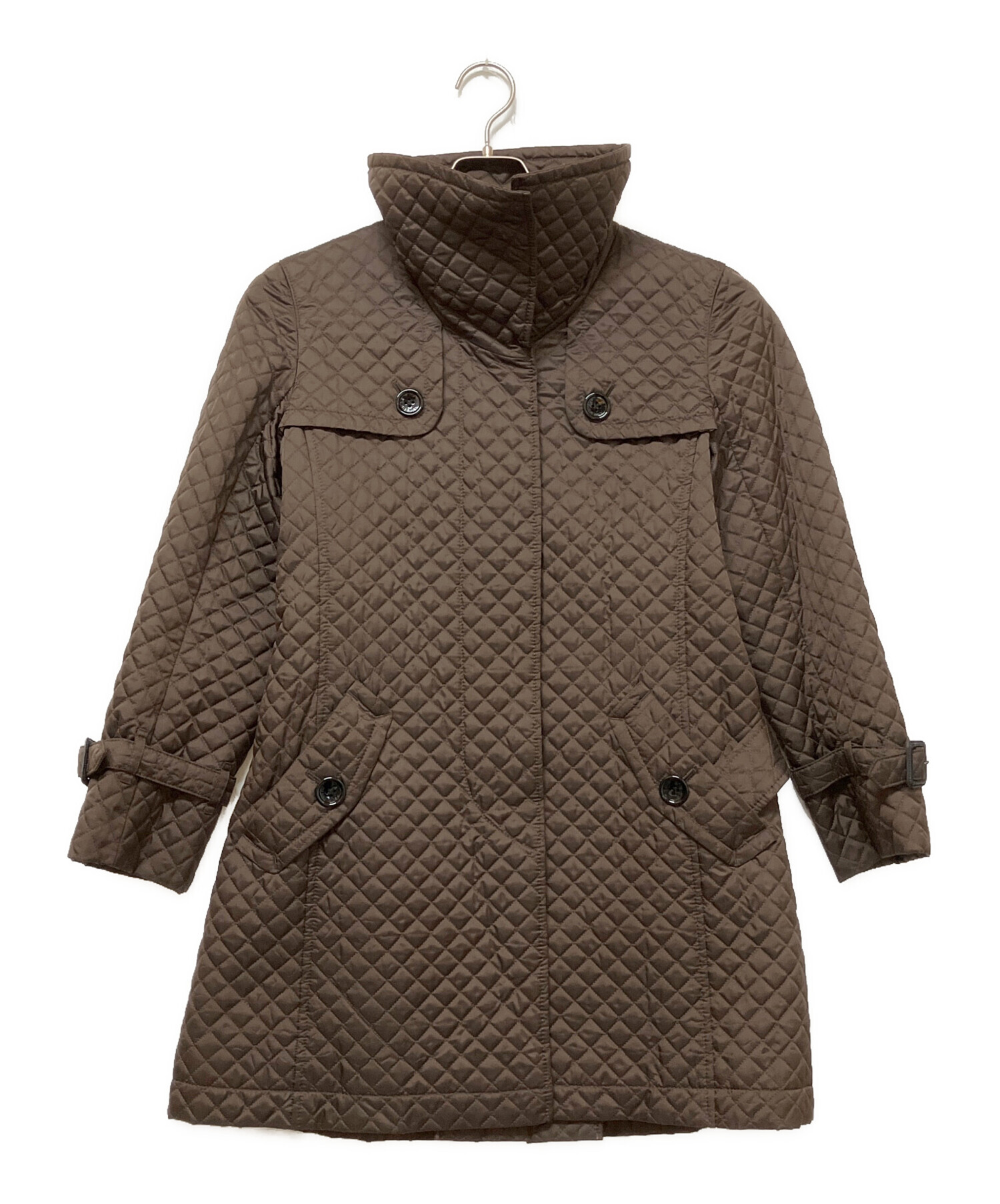 BURBERRY 三陽商会 キルティングコート 長袖 ブラウン ノバチェック