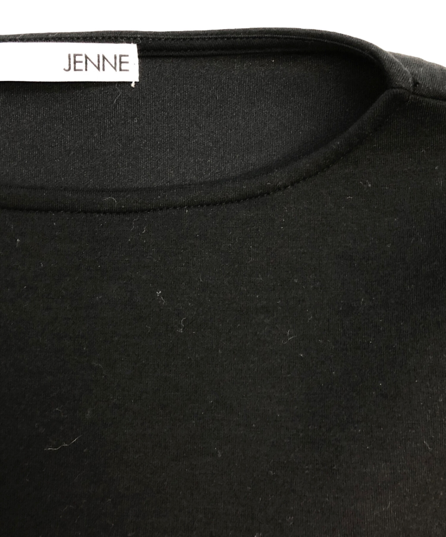 中古・古着通販】JENNE (ジェンヌ) 日本製美ライントレーナー ブラック 