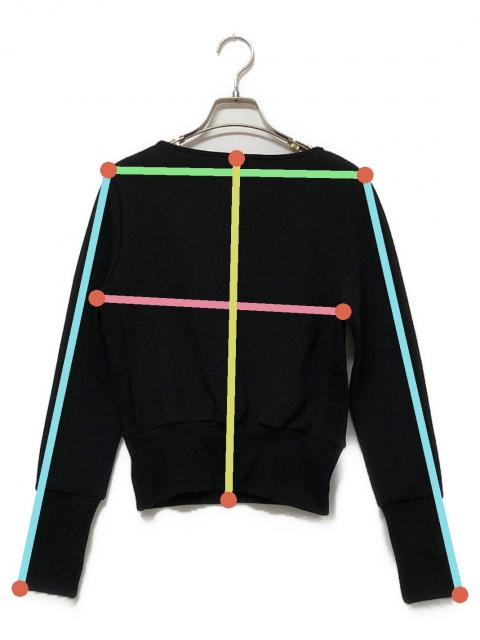 中古・古着通販】JENNE (ジェンヌ) 日本製美ライントレーナー ブラック