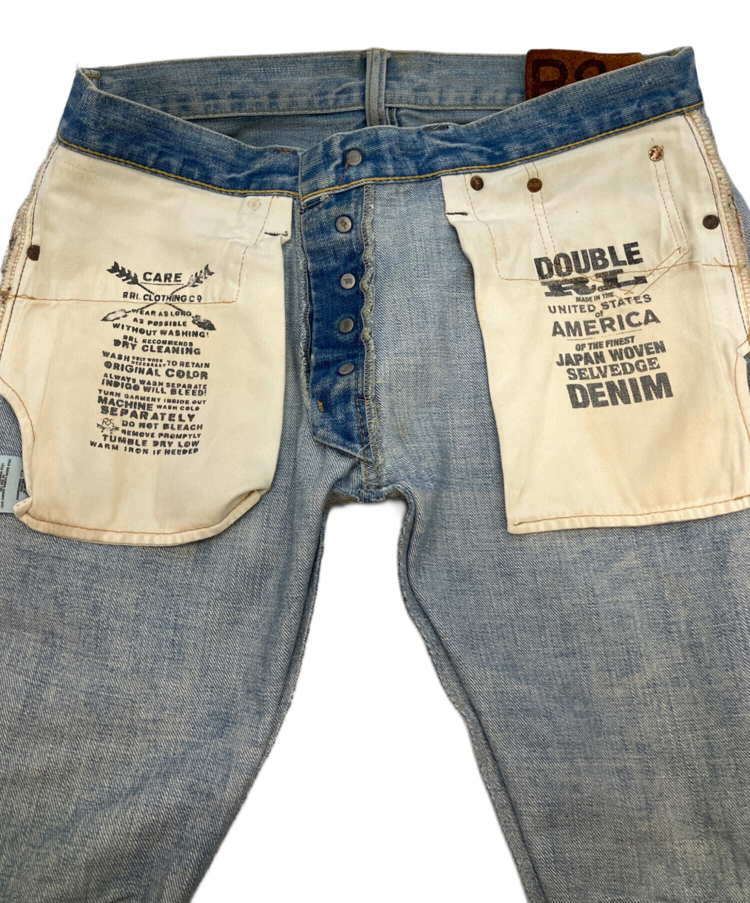 中古・古着通販】RRL (ダブルアールエル) セルビッチデニムパンツ