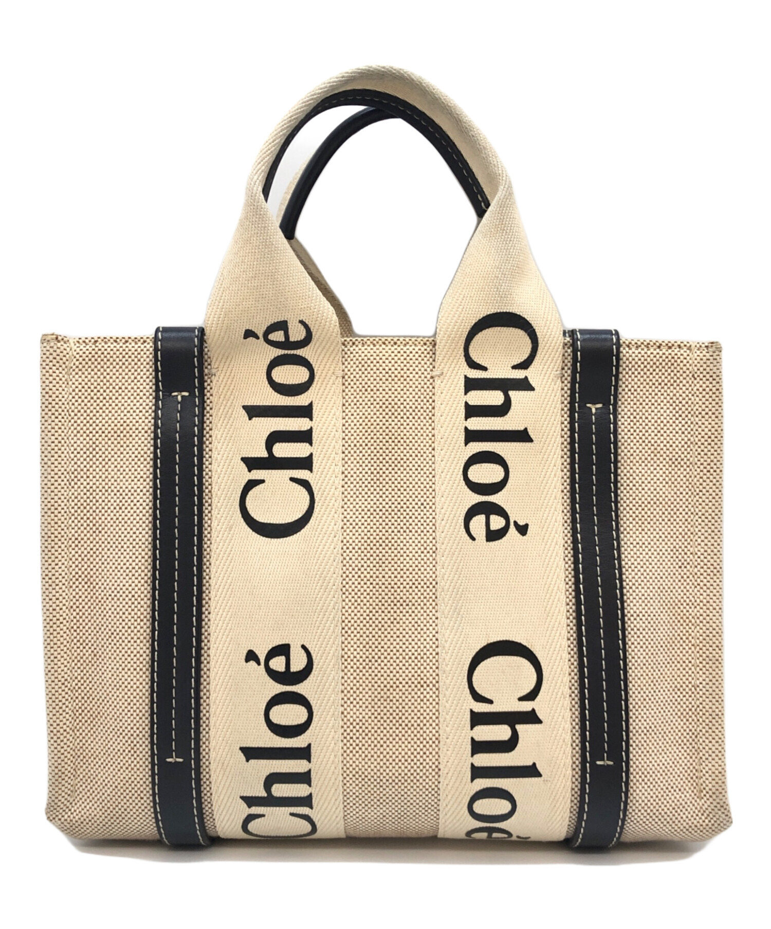 中古・古着通販】Chloe (クロエ) woody スモールトートバッグ ベージュ 