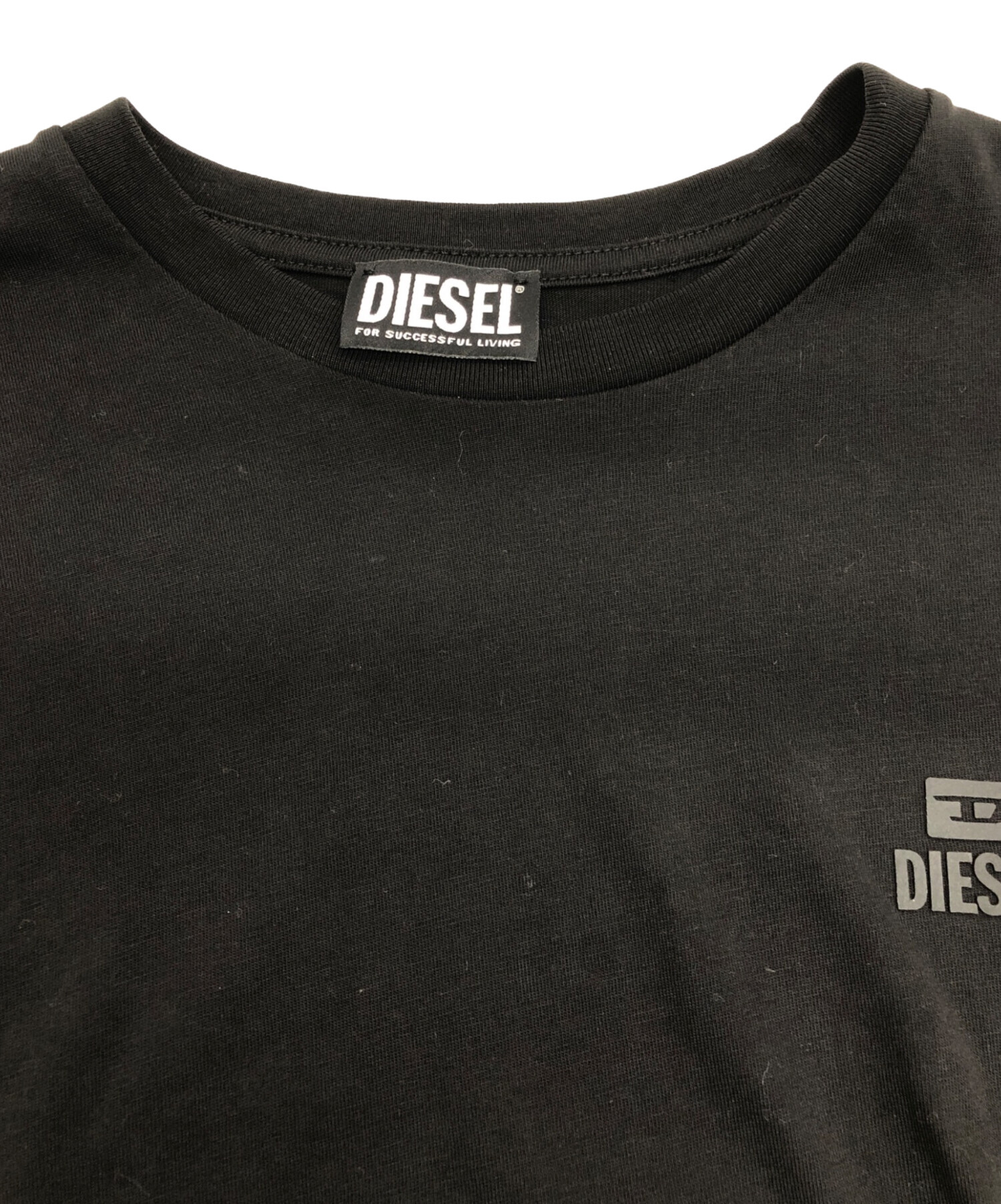 中古・古着通販】DIESEL (ディーゼル) 長袖カットソー ブラック サイズ