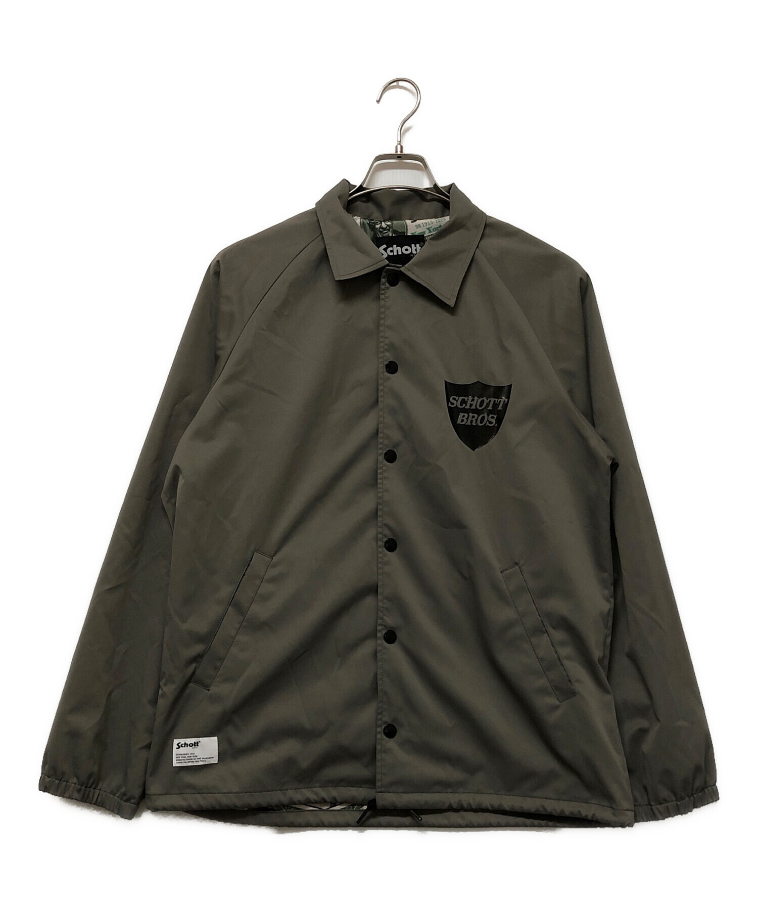 中古・古着通販】Schott (ショット) コーチジャケット グレー サイズ:M