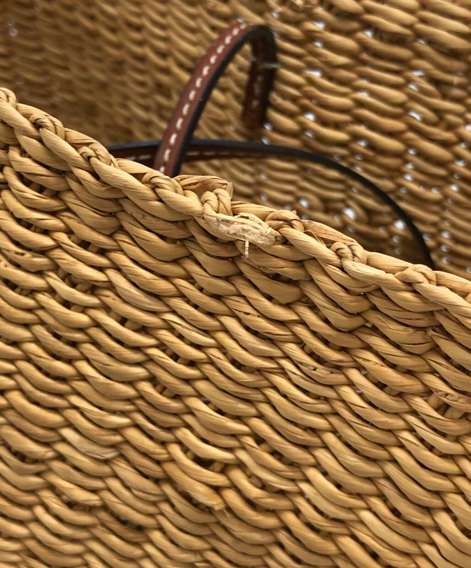 中古・古着通販】LOEWE (ロエベ) シェルバスケットバッグ ナチュラル
