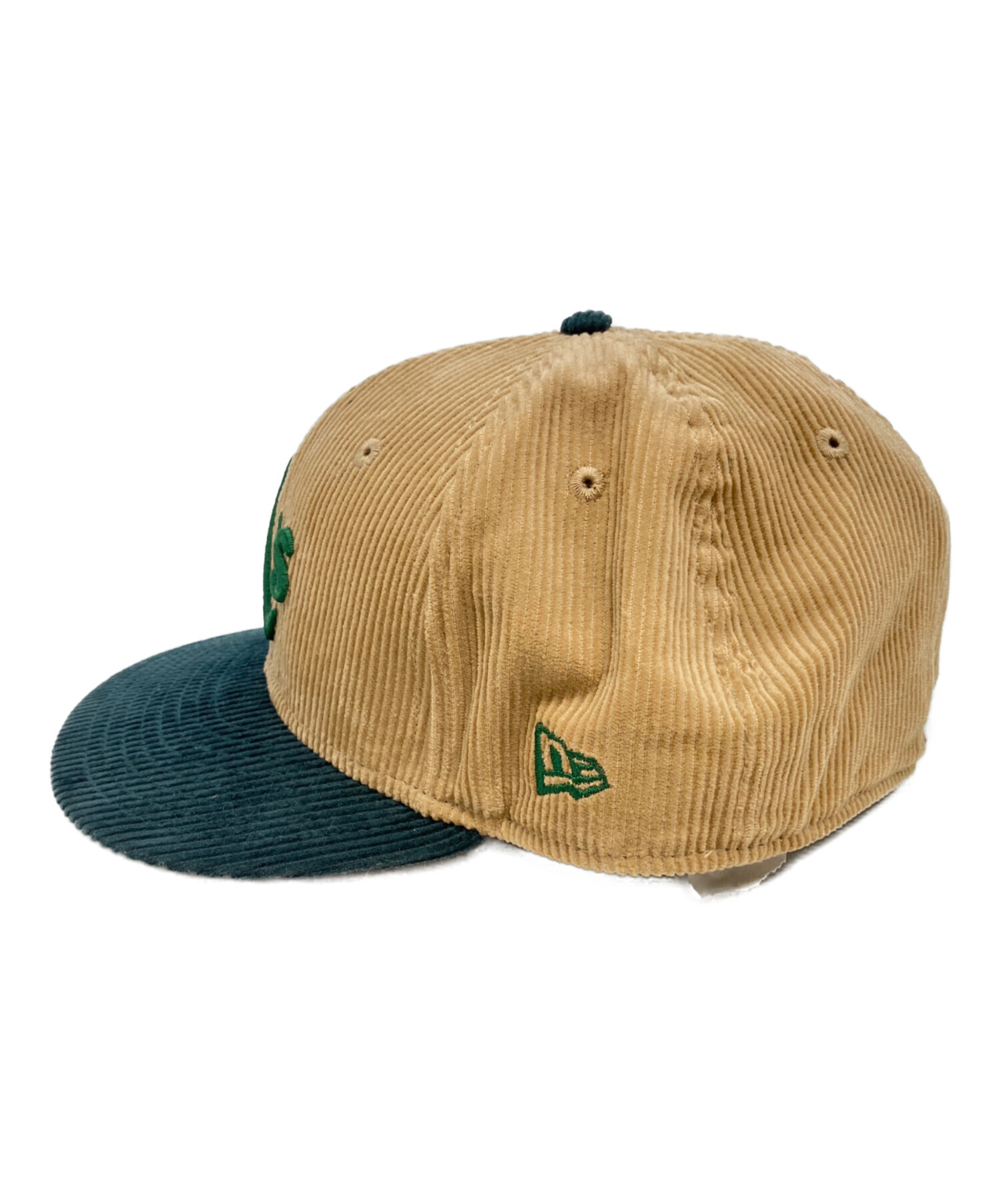 中古・古着通販】New Era (ニューエラ) キャップ ベージュ×グリーン