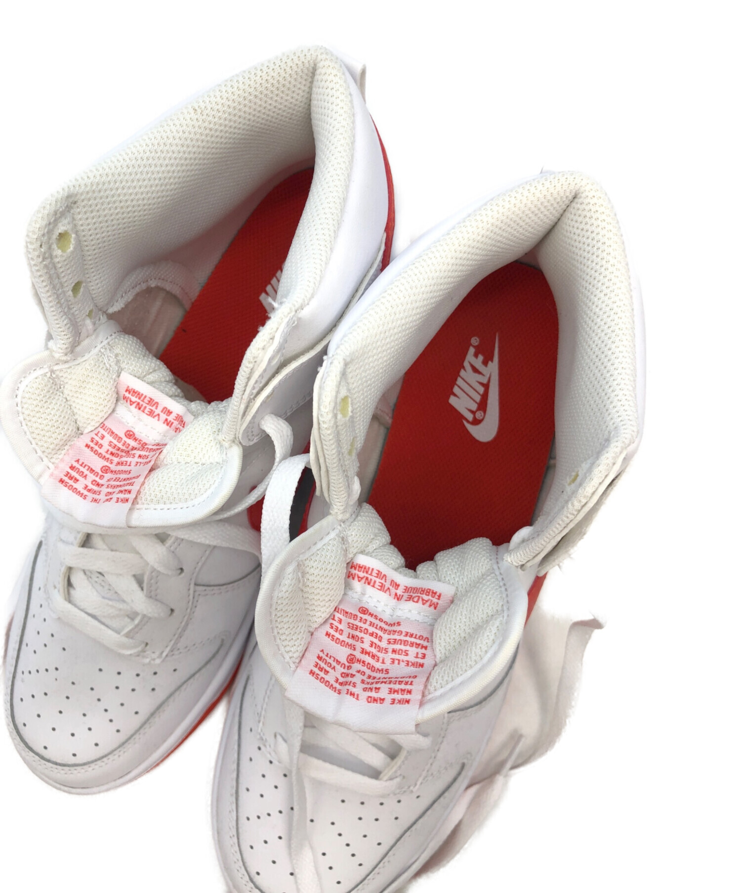 中古・古着通販】NIKE (ナイキ) ハイカットスニーカー オレンジ