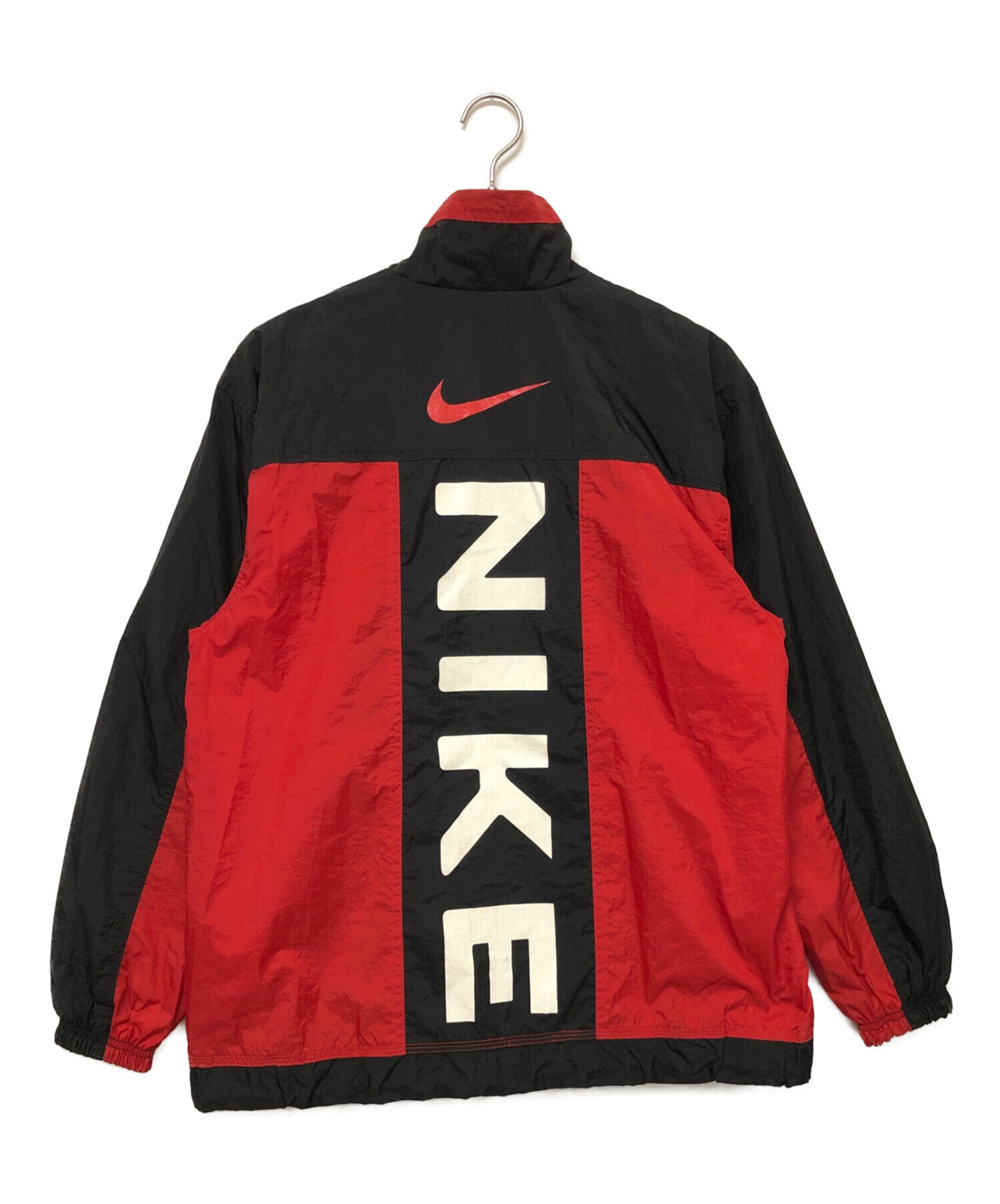 中古・古着通販】NIKE (ナイキ) ジップナイロンジャケット レッド