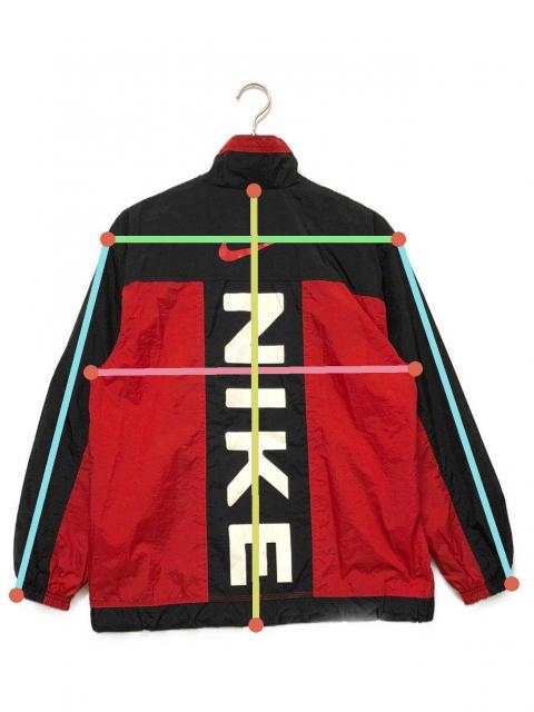 中古・古着通販】NIKE (ナイキ) ジップナイロンジャケット レッド
