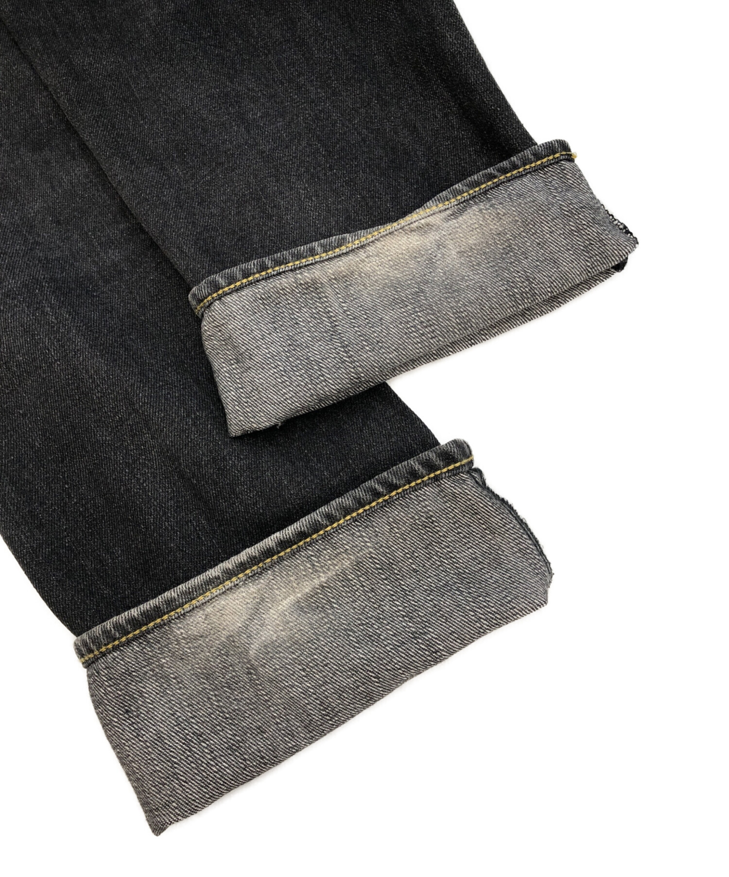 中古・古着通販】EVISU (エヴィス) デニムパンツ グレー サイズ:SIZE