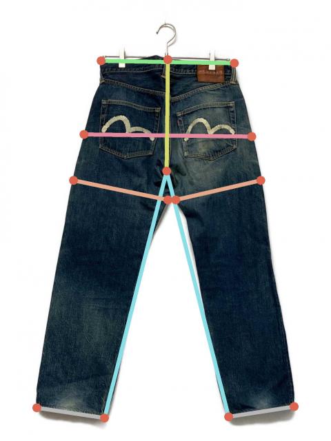 中古・古着通販】EVISU (エヴィス) デニムパンツ インディゴ サイズ:33 