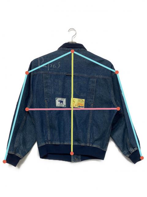 【値下げ！】新品パパス　デニムジャケット 中古・古着通販】PAPAS (パパス) デニムジャケット インディゴ サイズ