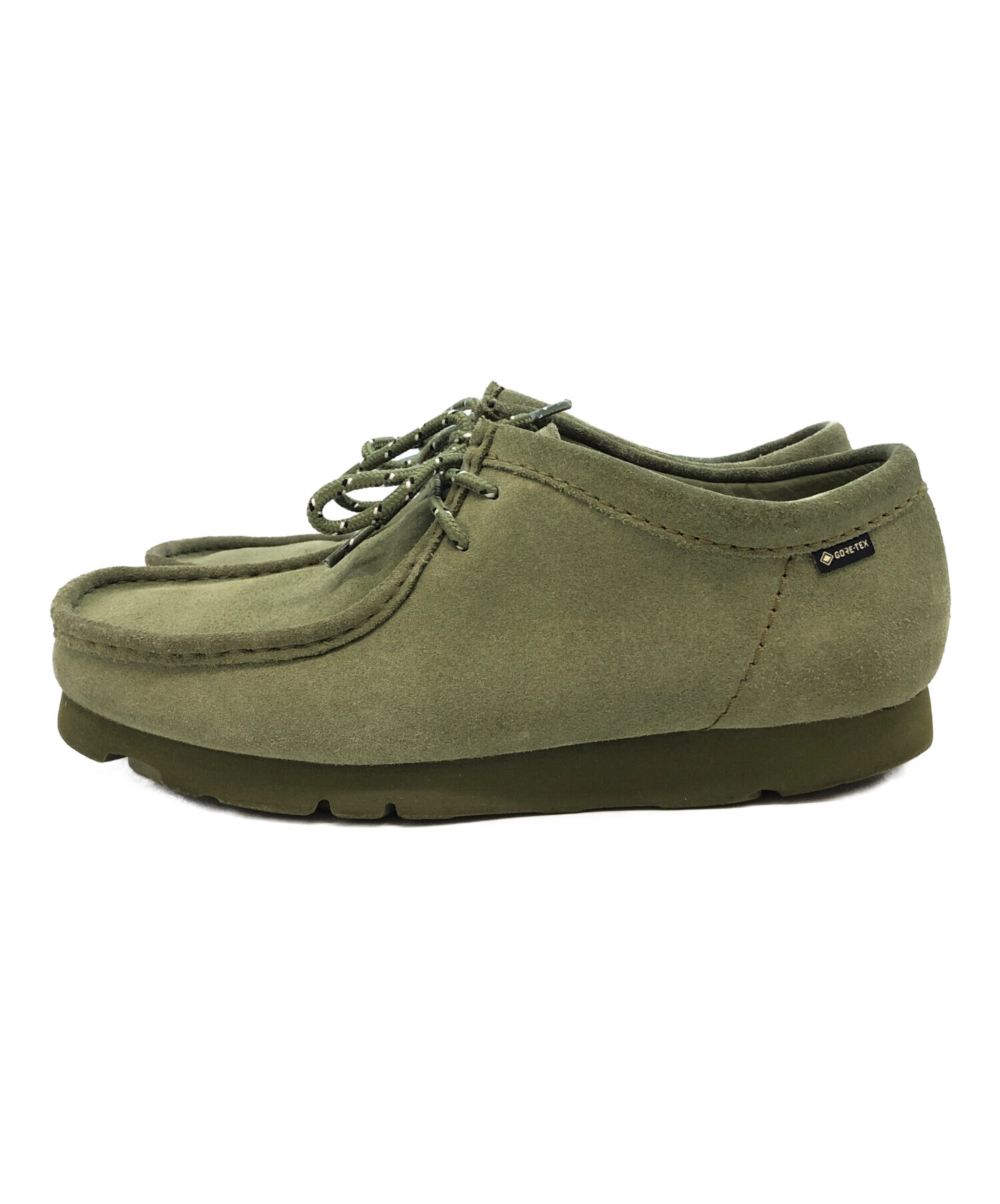 【新品】 クラークスオリジナル ワラビー GTX 24.5相当 グリーン 中古・古着通販】Clarks Originals (クラークス オリジナルズ