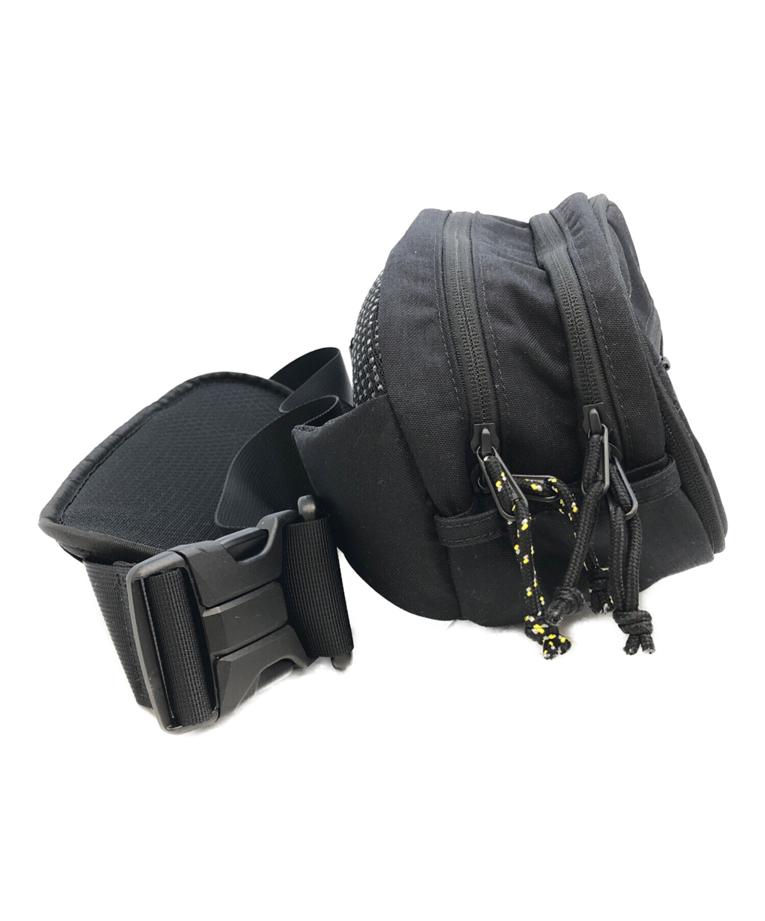 中古・古着通販】Hugoo (ハグー) ショルダーバッグ ブラック×イエロー