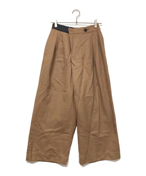 パラスパレス　ワイドパンツ　ベージュ　キャメル　本日限定値下げ 中古・古着通販】PAL'LAS PALACE (パラスパレス) ワイドパンツ