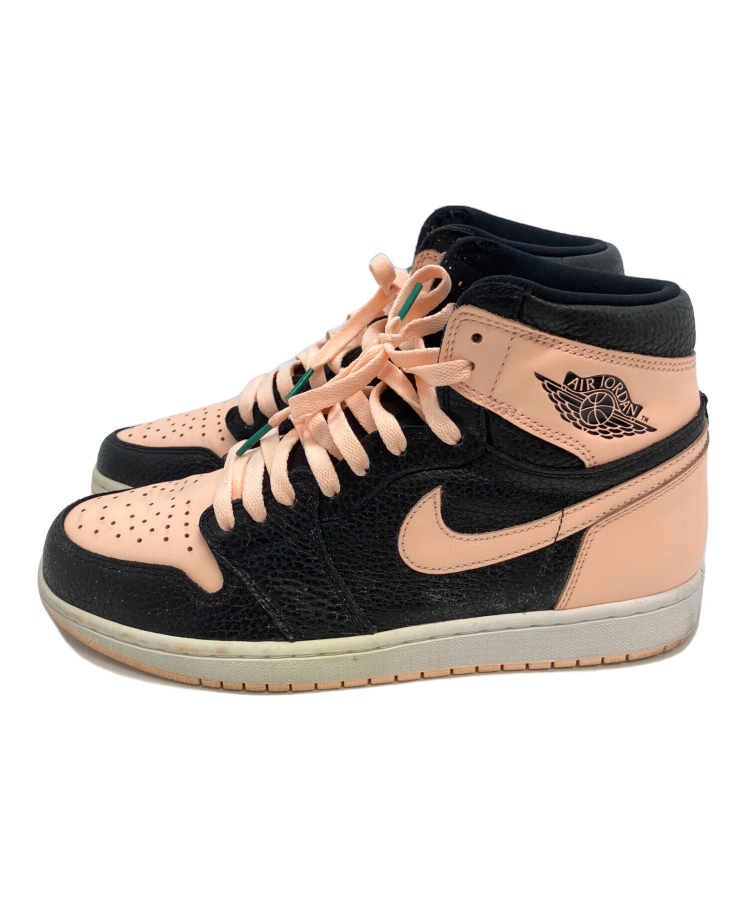 中古・古着通販】NIKE (ナイキ) AIR JORDAN1 ブラック×ピンク サイズ