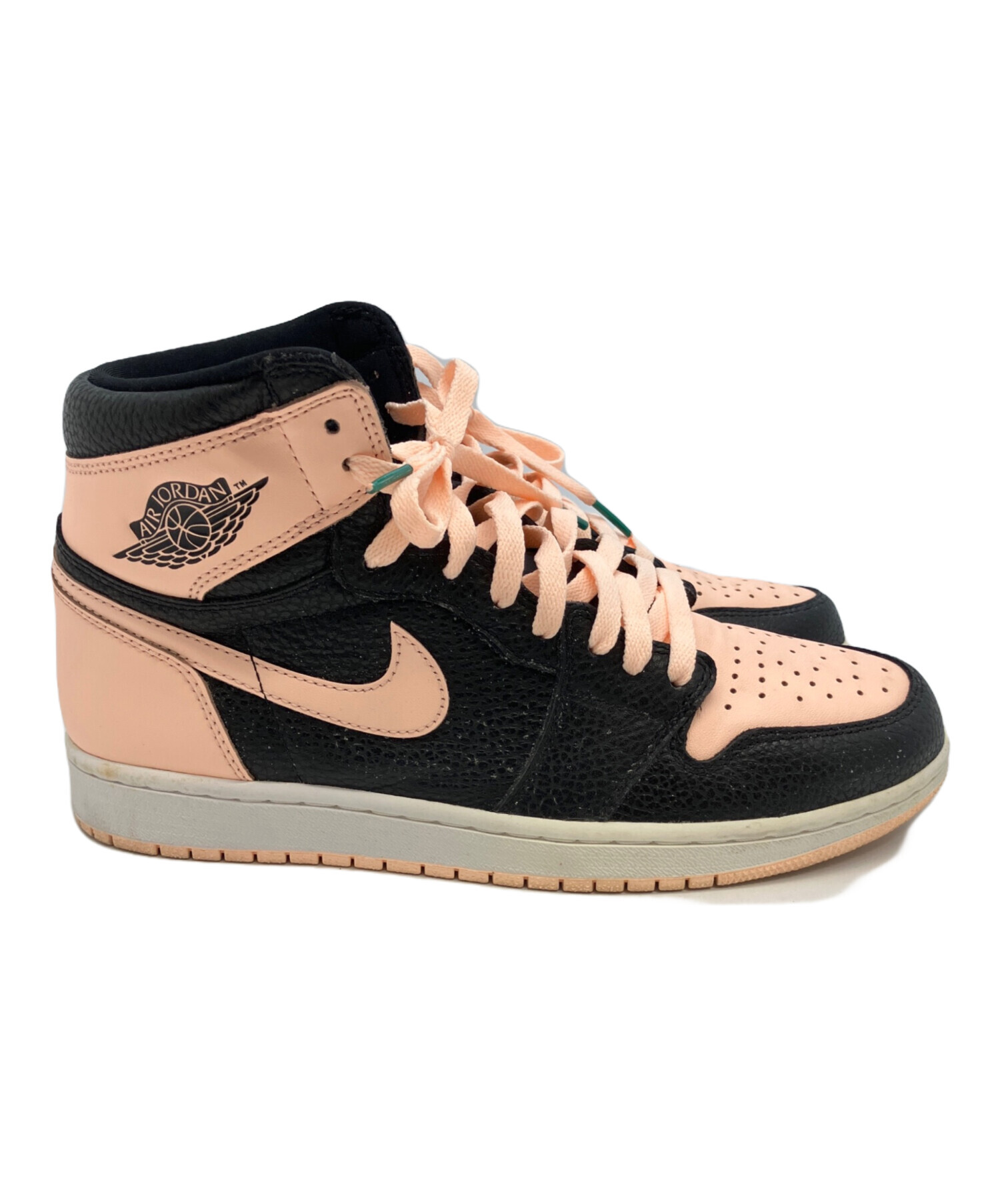 中古・古着通販】NIKE (ナイキ) AIR JORDAN1 ブラック×ピンク サイズ