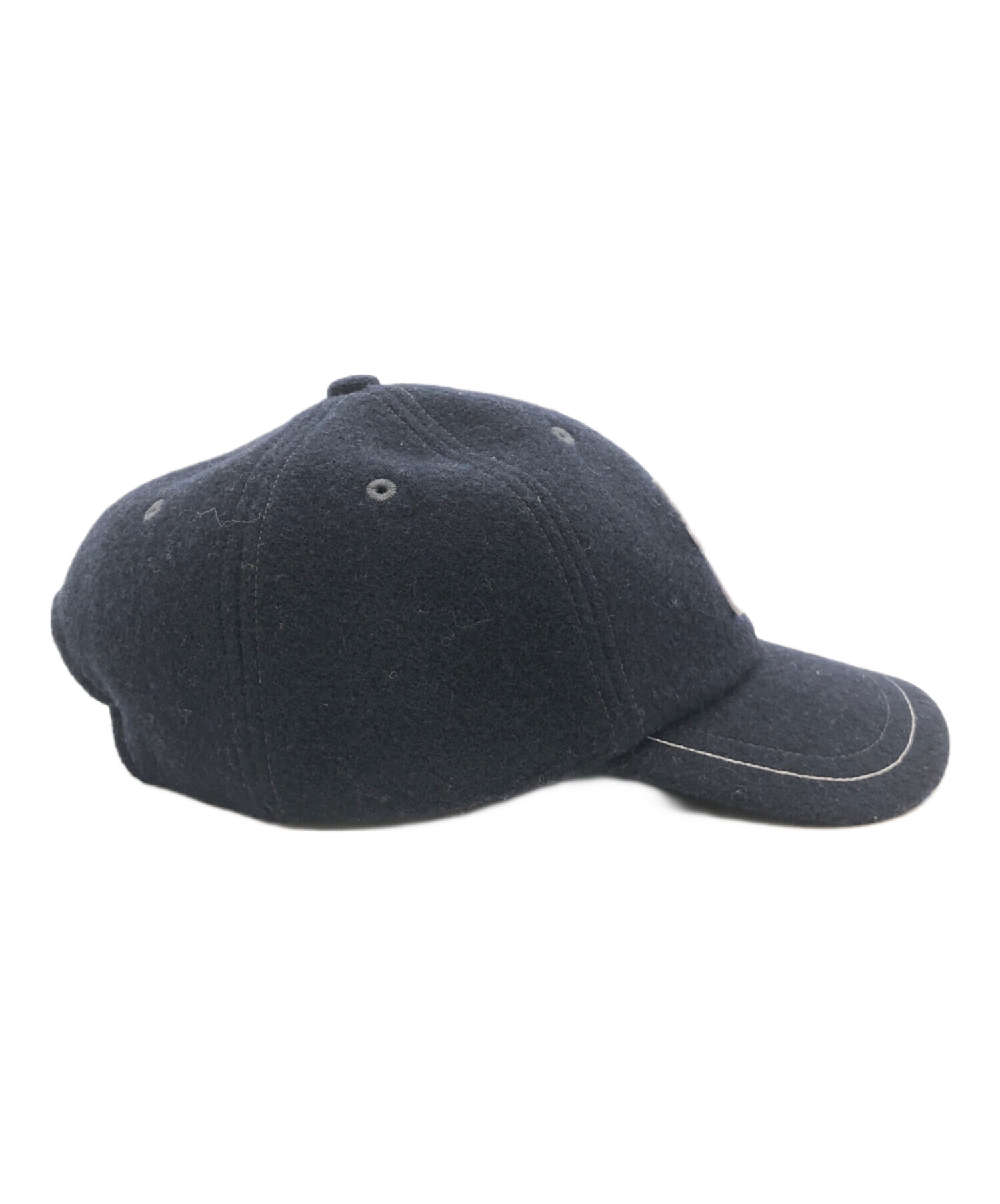 【正規品】MAISON KITSUNE キャップ　ネイビー　※匿名発送 中古・古着通販】MAISON KITSUNE (メゾンキツネ) キャップ ネイビー