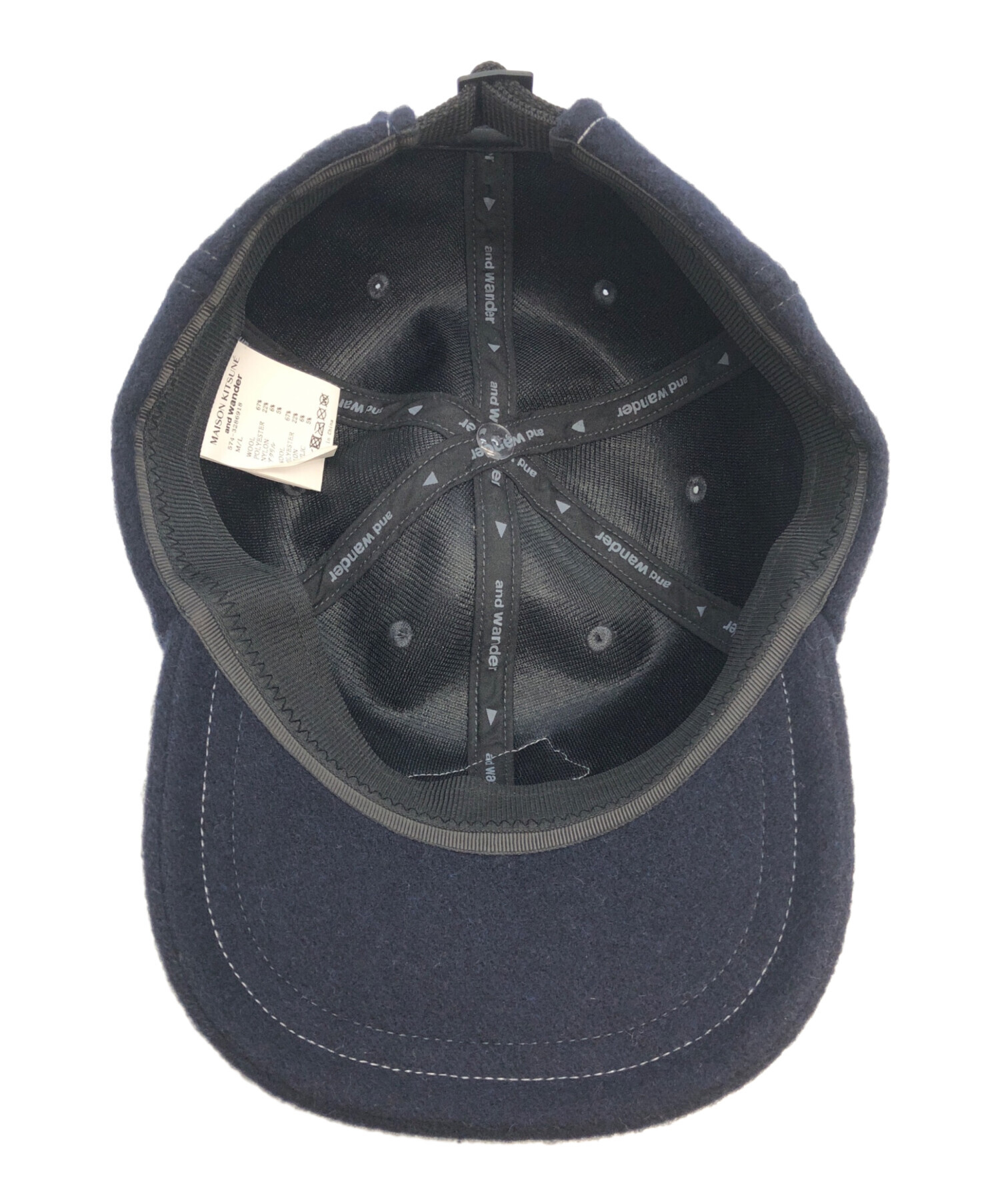 中古・古着通販】MAISON KITSUNE (メゾンキツネ) キャップ ネイビー