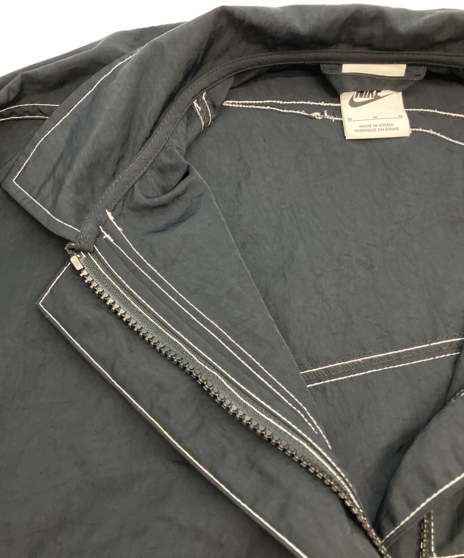 中古・古着通販】NIKE (ナイキ) ジップジャケット ブラック サイズ