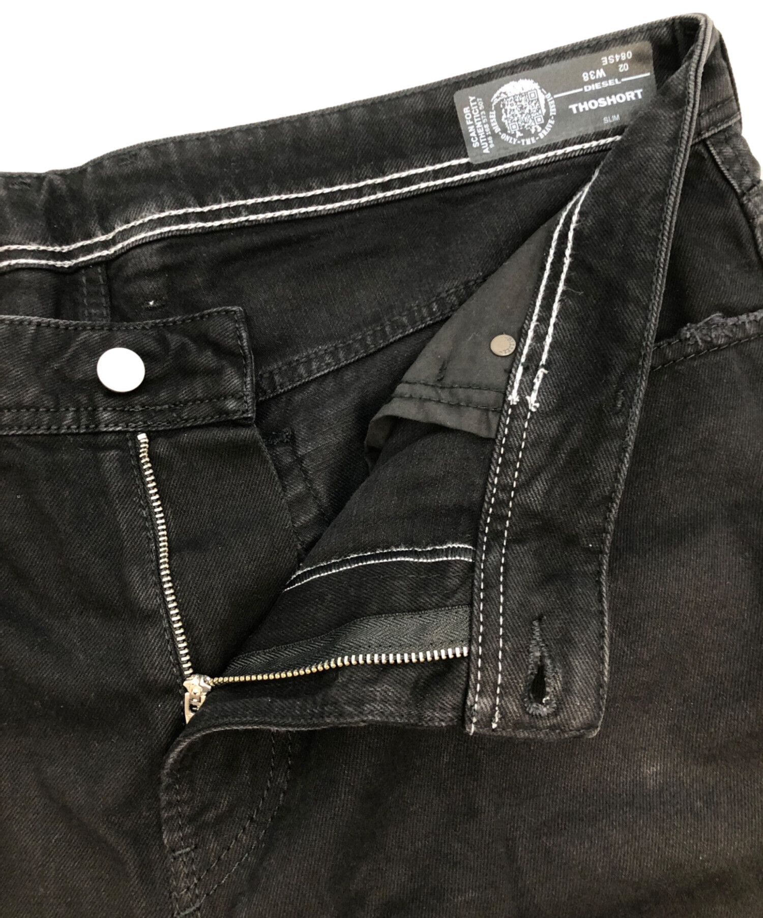中古・古着通販】DIESEL (ディーゼル) デニムパンツ ブラック サイズ