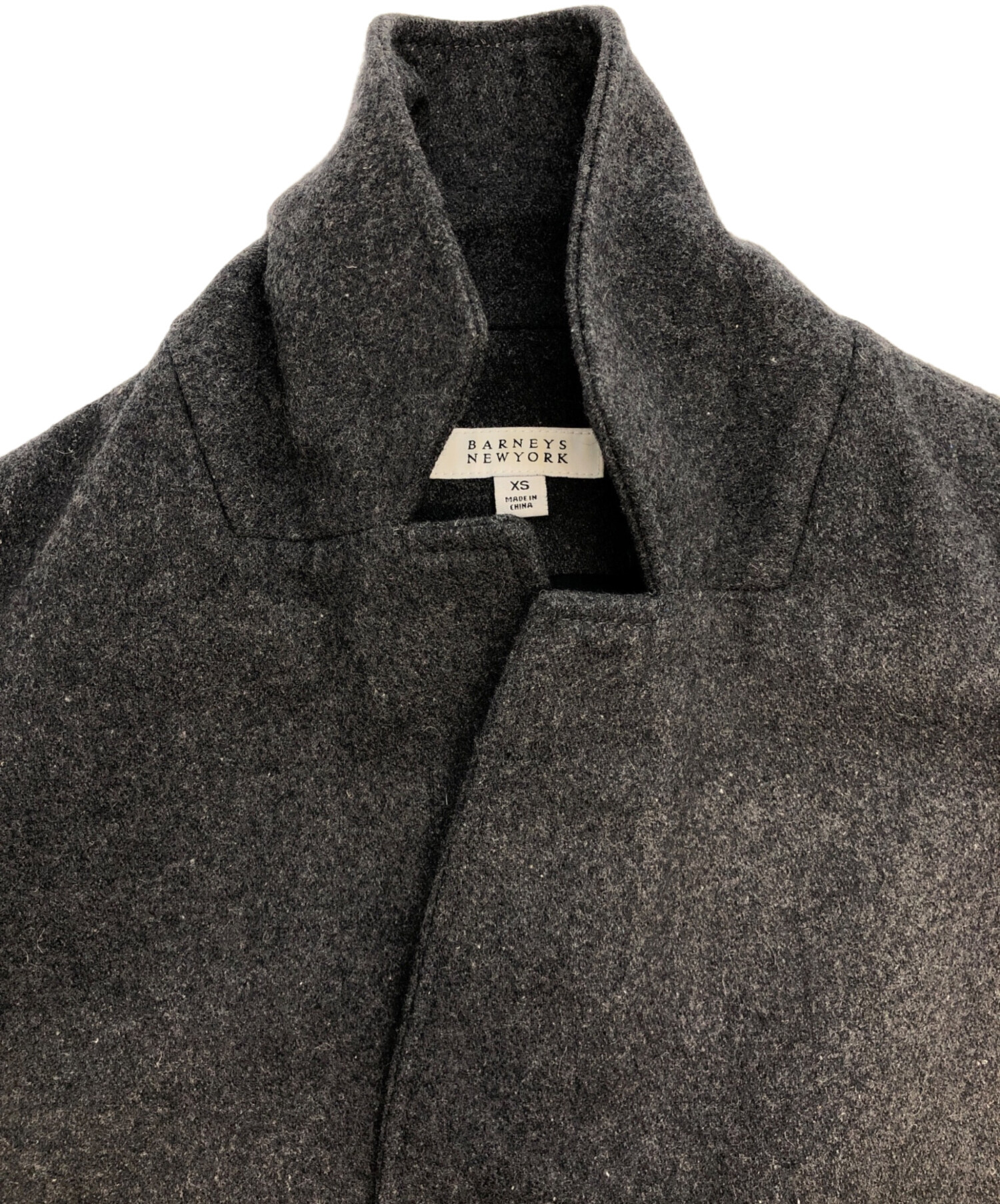 【美品】バーニーズニューヨーク ウールコート グレー XL相当 中古・古着通販】BARNEYS NEWYORK (バーニーズ・ニューヨーク) ウール