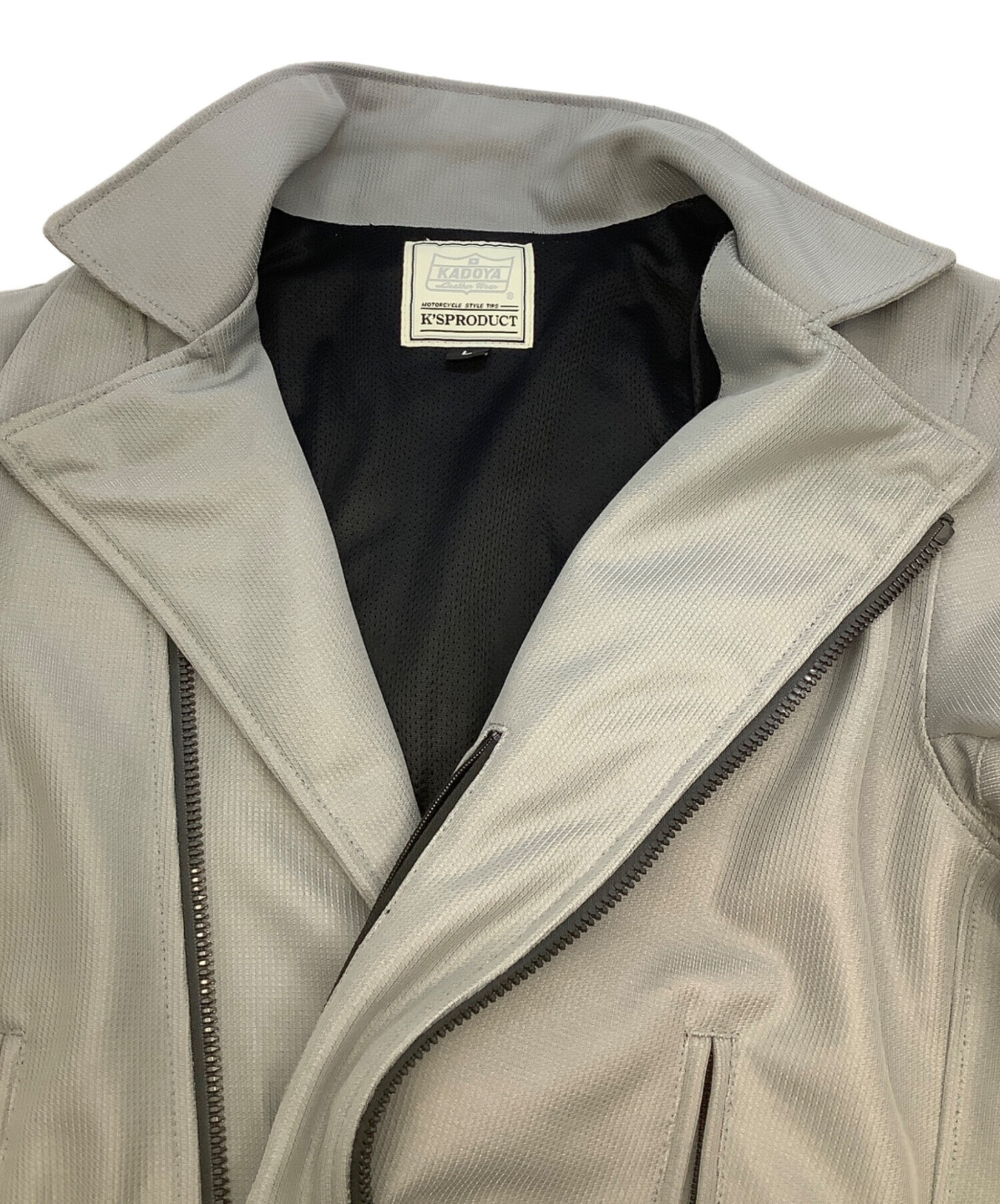 中古・古着通販】kadoya (カドヤ) ライダースメッシュジャケット