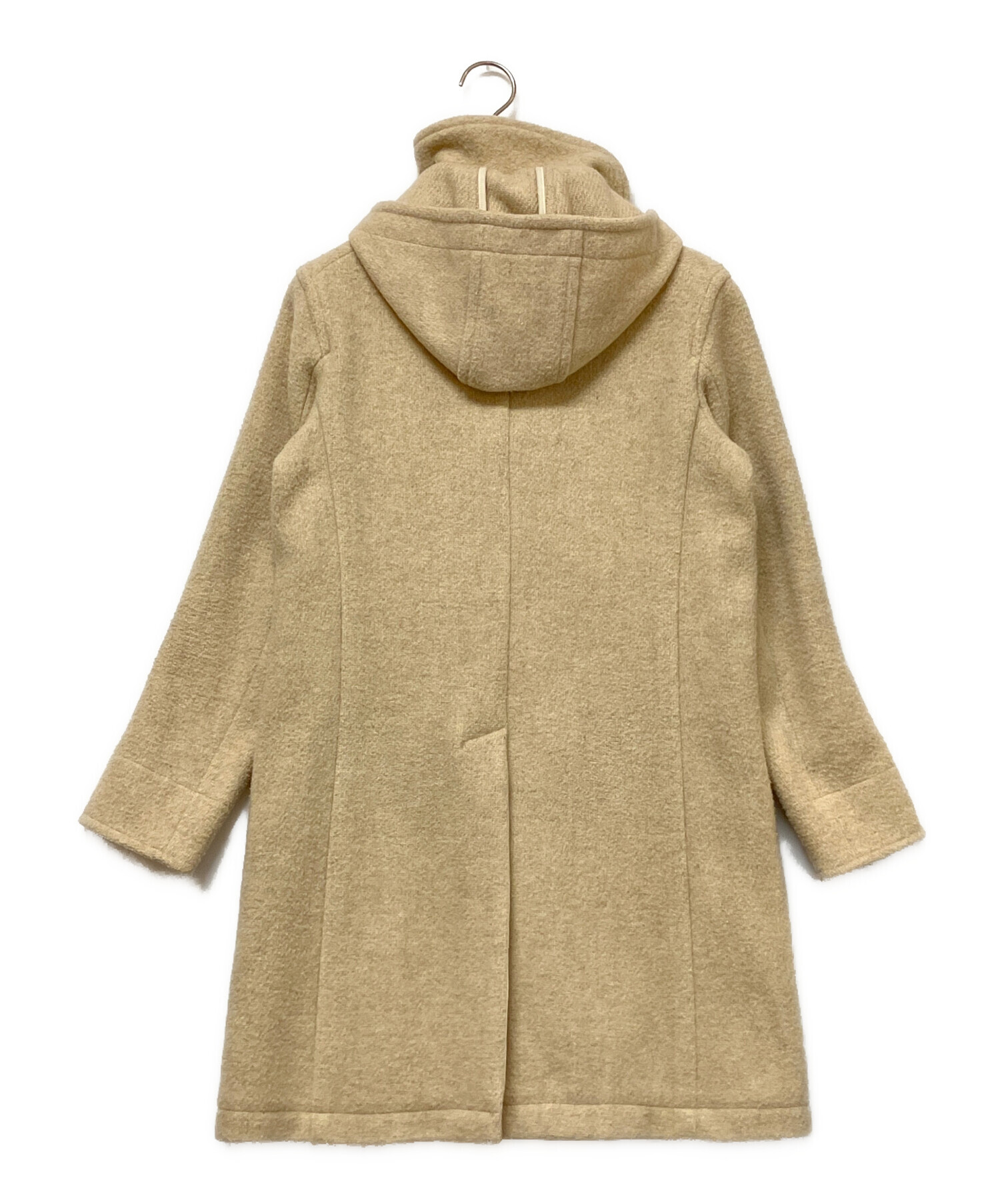 DANTON フード付きウールモッサコート ベージュ 中古・古着通販】DANTON (ダントン) ウールモッサジャケット ベージュ