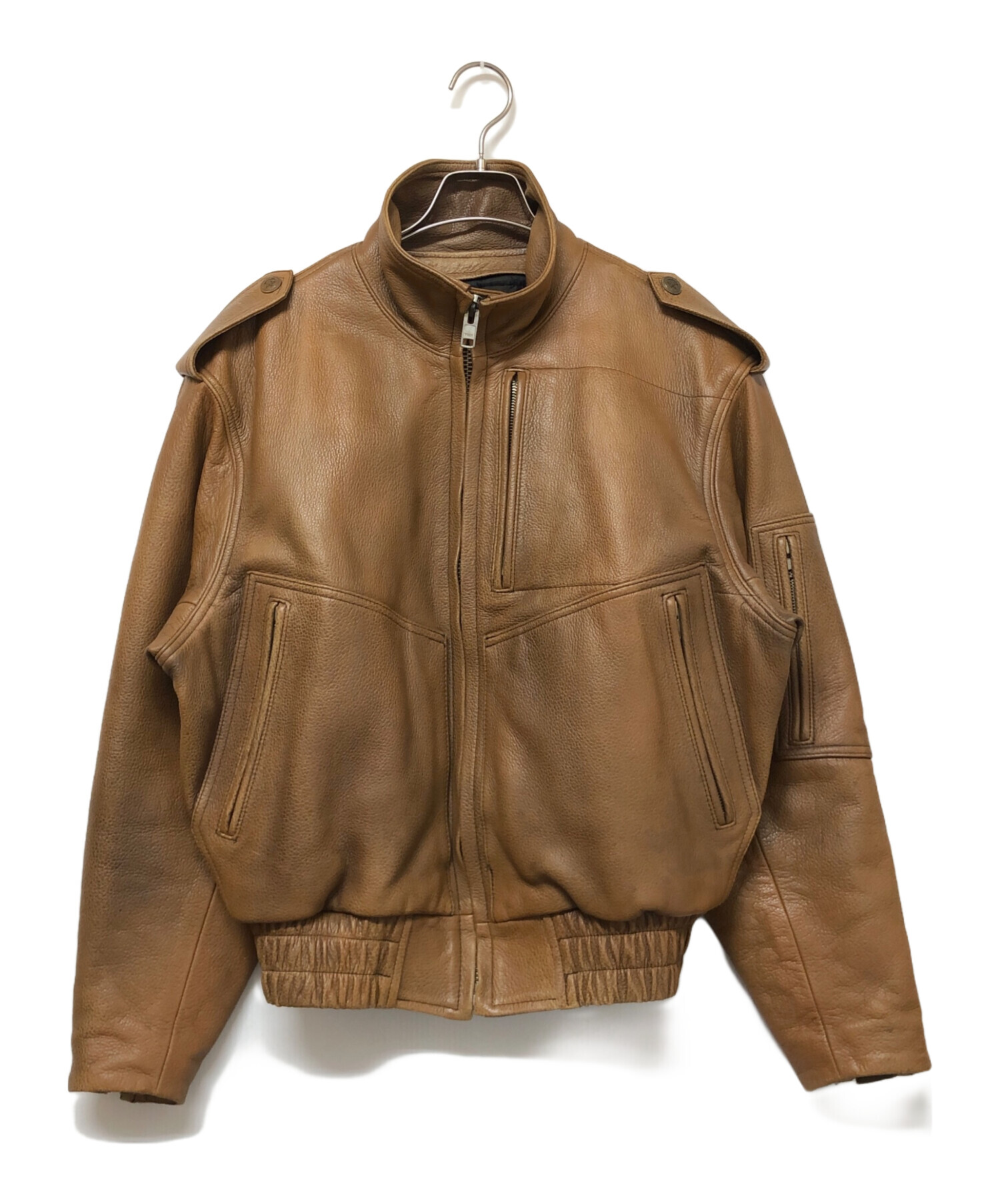 KUSHITANI クシタニ 牛革 ライダース レザージャケット M 茶色 中古・古着通販】KUSHITANI (クシタニ) レザージャケット ブラウン