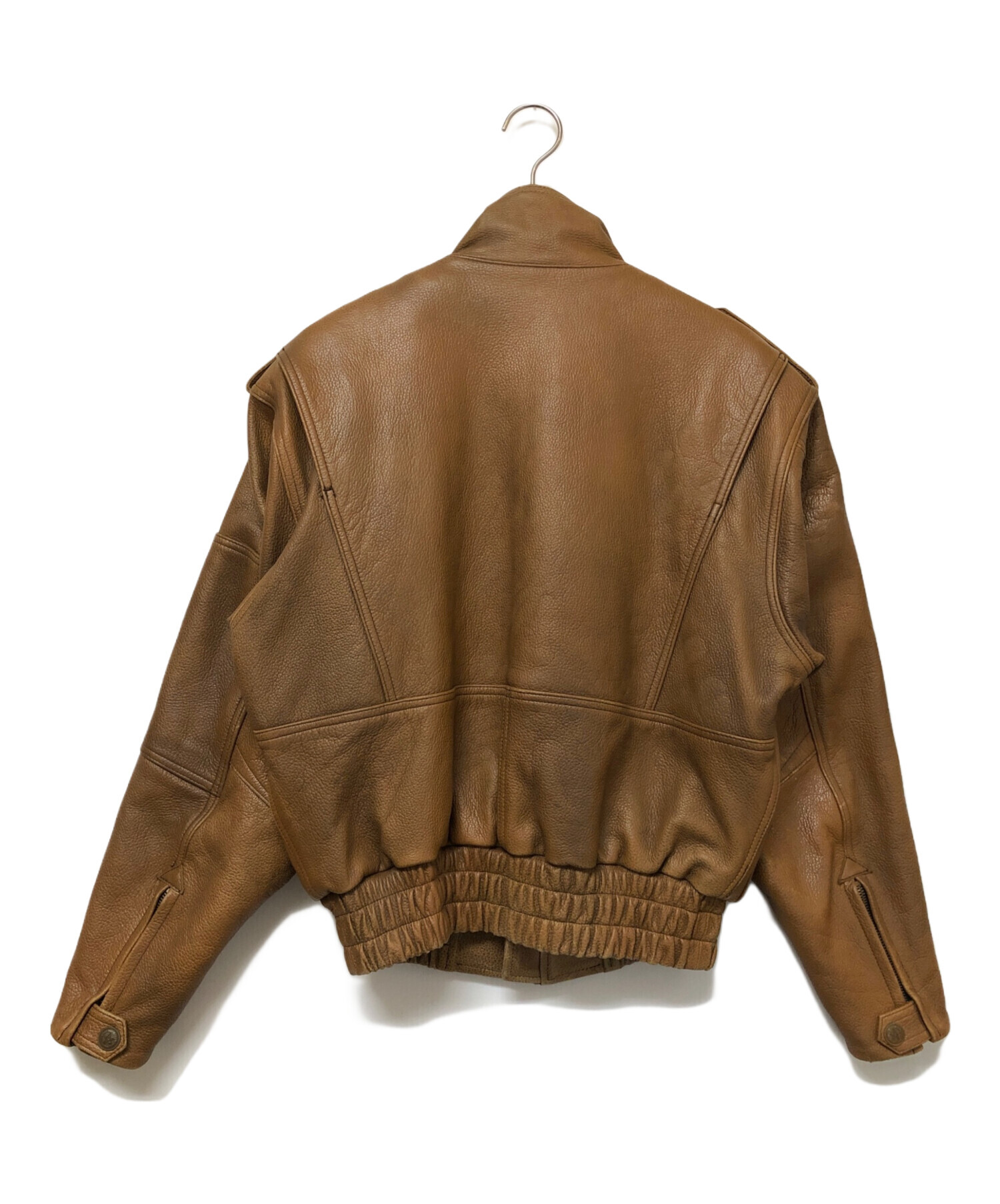 中古・古着通販】KUSHITANI (クシタニ) レザージャケット ブラウン
