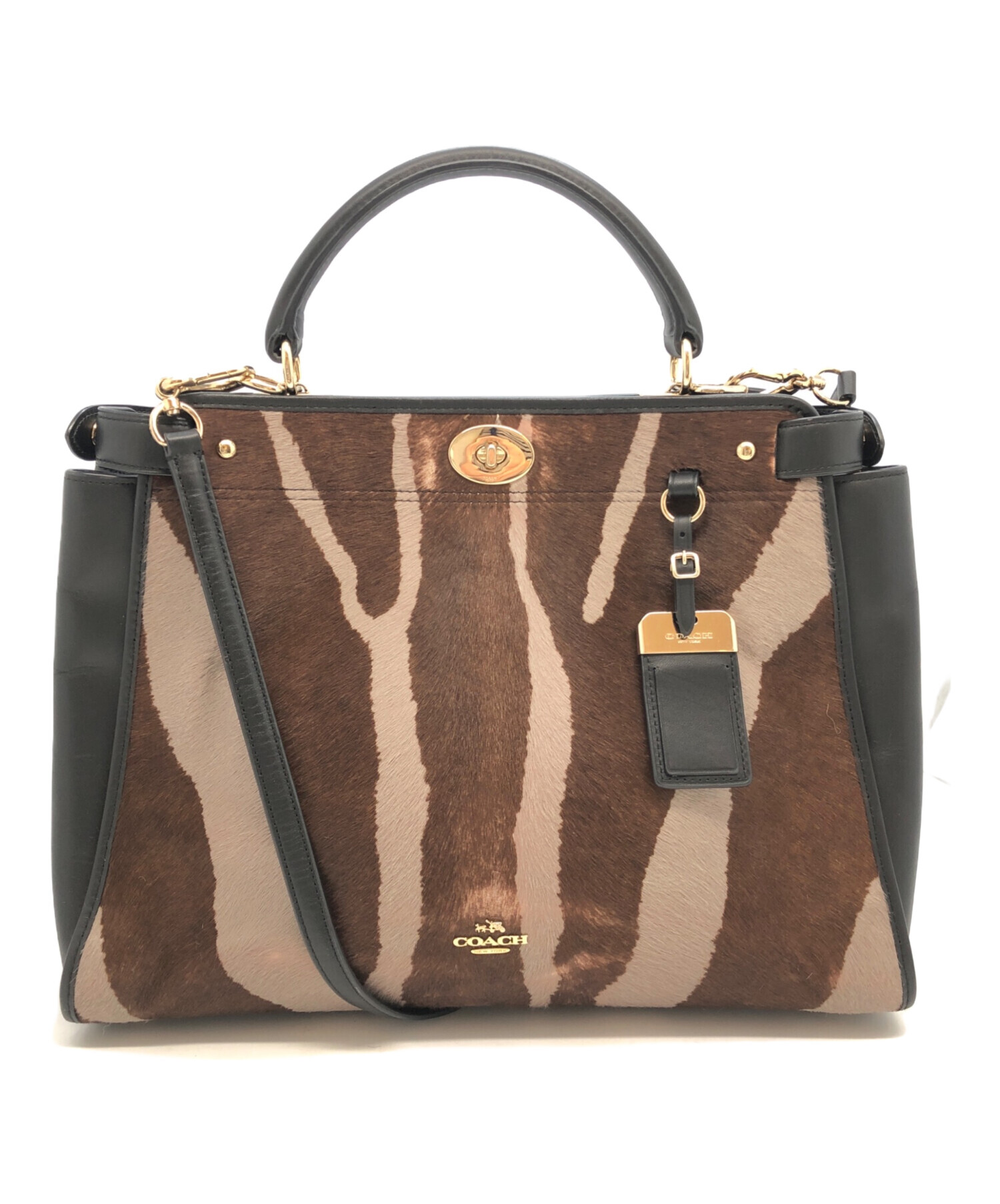チコ　中古　プウアボーテ　トレスパ　L 2枚 中古・古着通販】COACH (コーチ) 2WAYバッグ ブラウン｜ブランド・古着