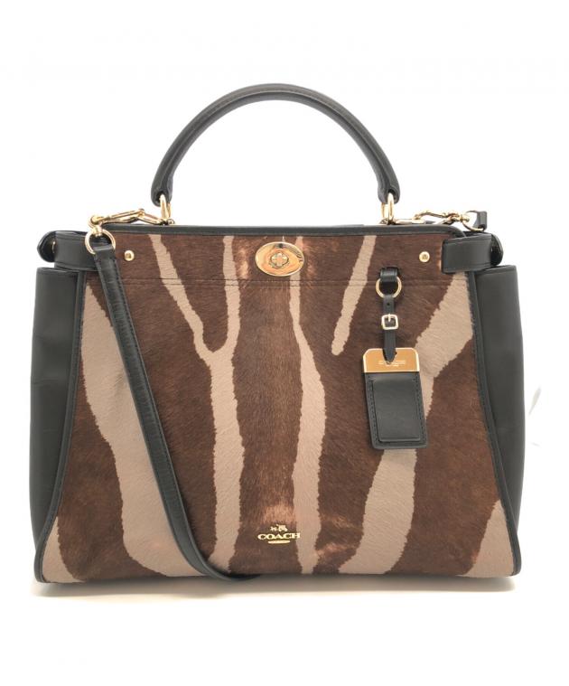 中古・古着通販】COACH (コーチ) 2WAYバッグ ブラウン｜ブランド・古着