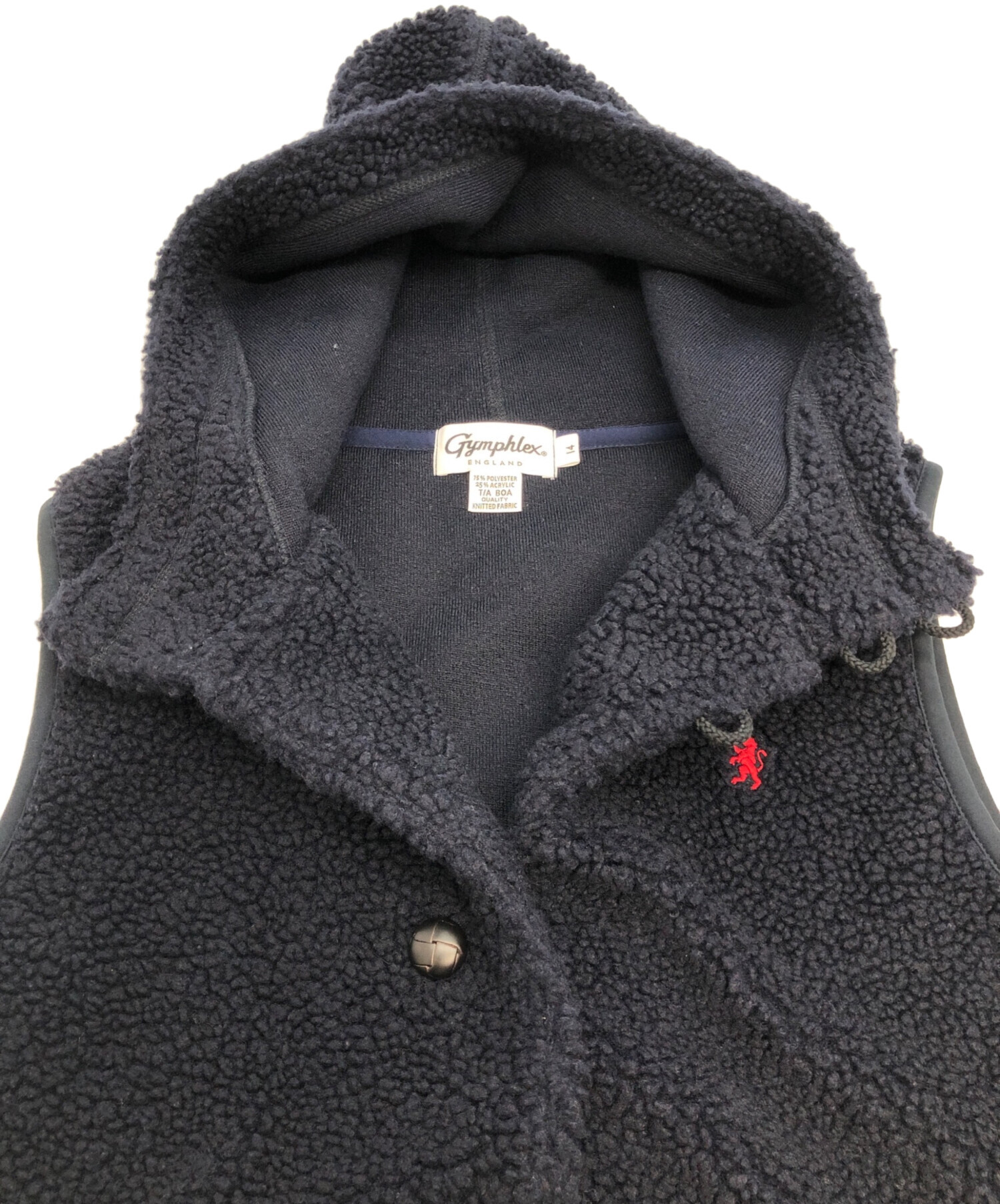 中古・古着通販】Gymphlex (ジムフレックス) ボアベスト ネイビー