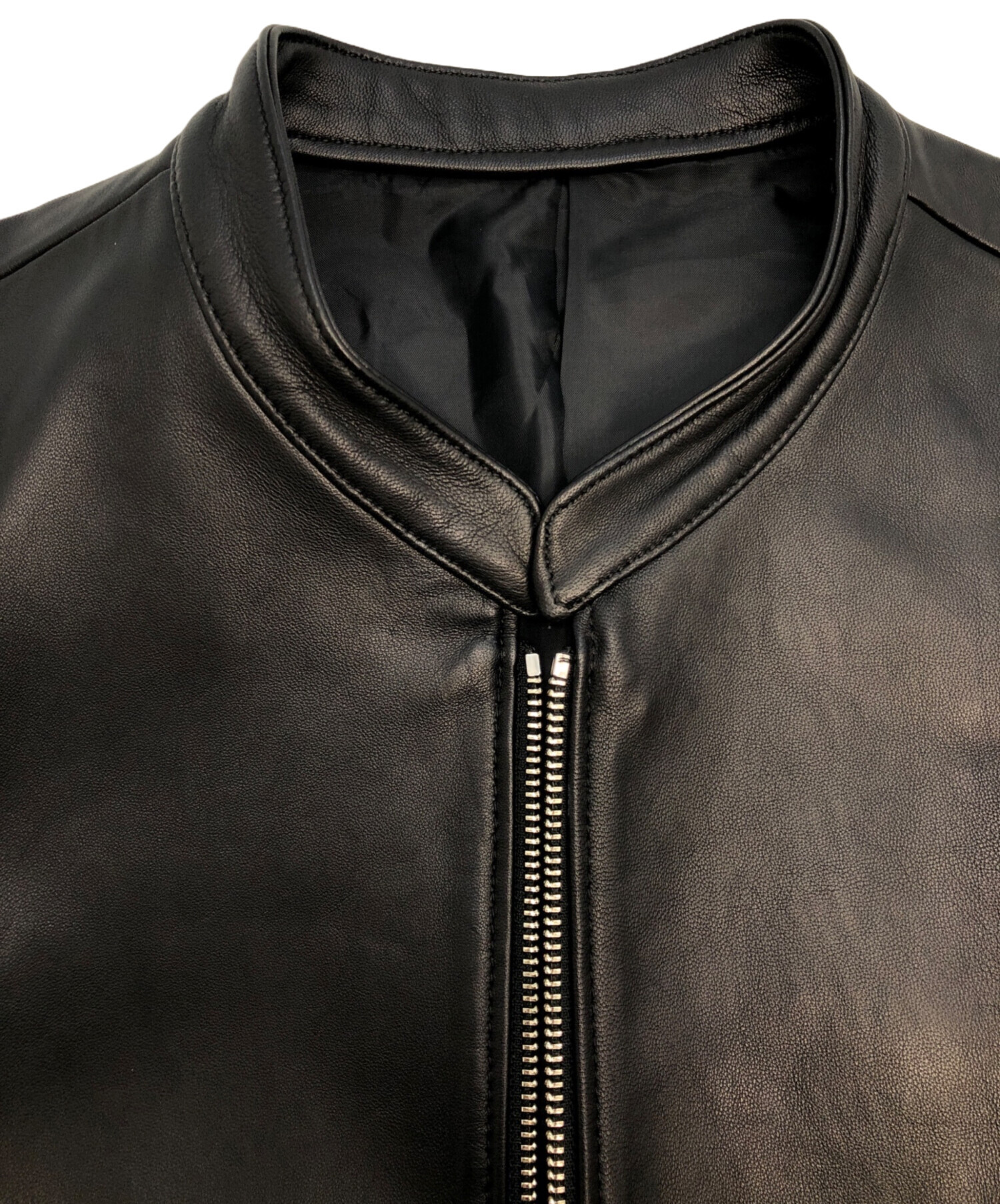 中古・古着通販】LIDnM (リドム) レザージャケット ブラック サイズ