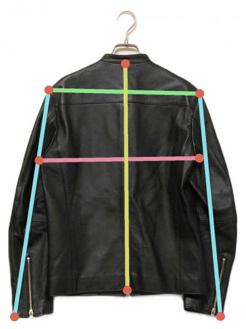 中古・古着通販】LIDnM (リドム) レザージャケット ブラック サイズ