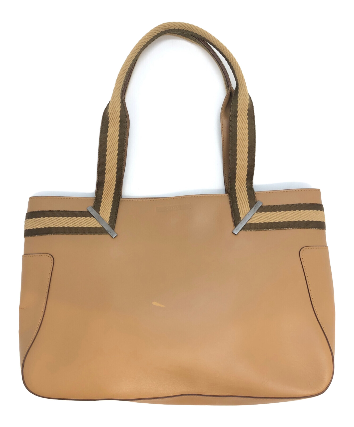GUCCI レザー レディース トートバッグ ビジネスバッグ ［キャメルカラー］ 中古・古着通販】GUCCI (グッチ) レザートートバッグ ブラウン
