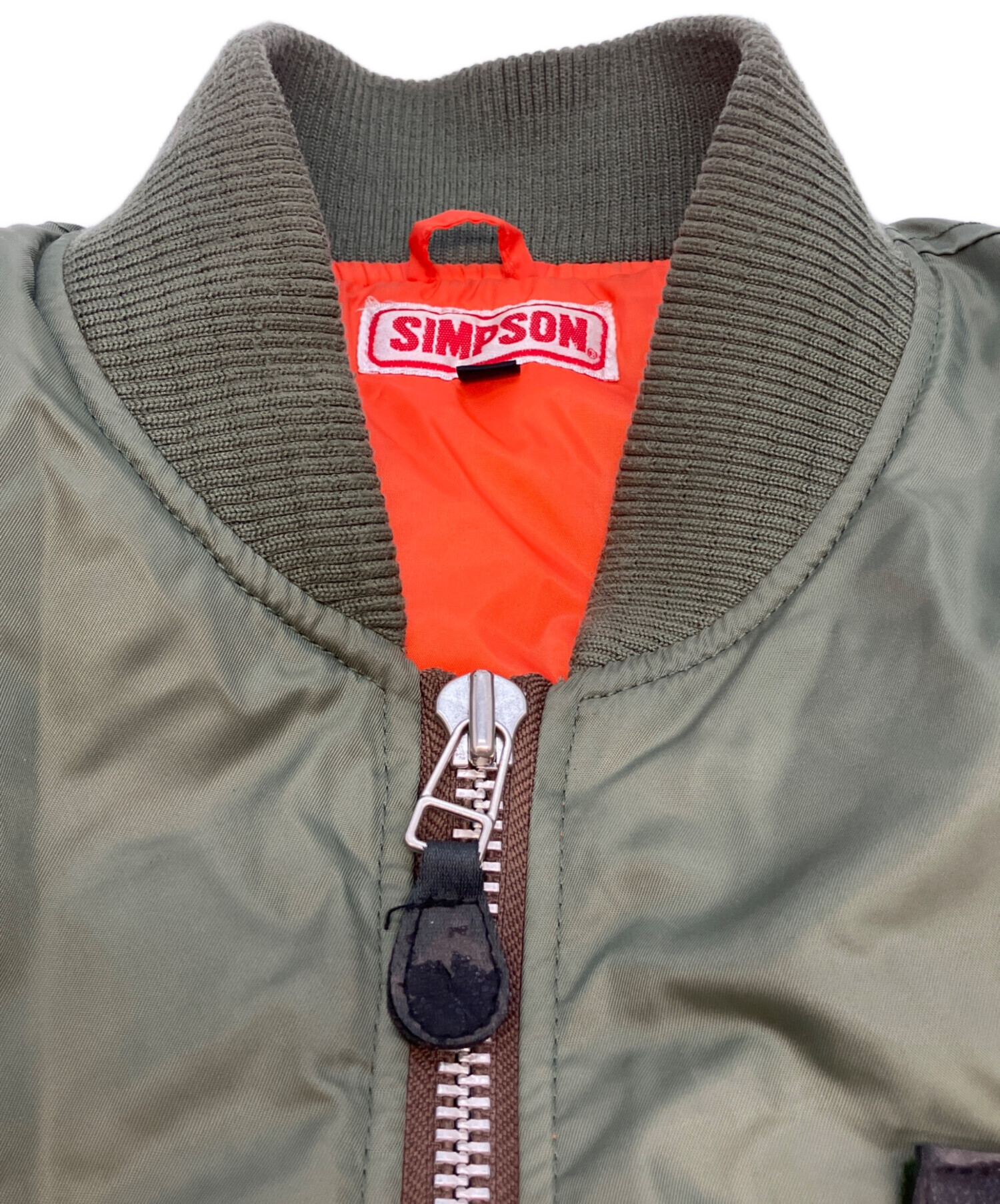 中古・古着通販】SIMPSON (シンプソン) MA-1ジャケット グリーン