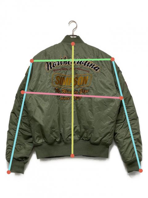 中古・古着通販】SIMPSON (シンプソン) MA-1ジャケット グリーン