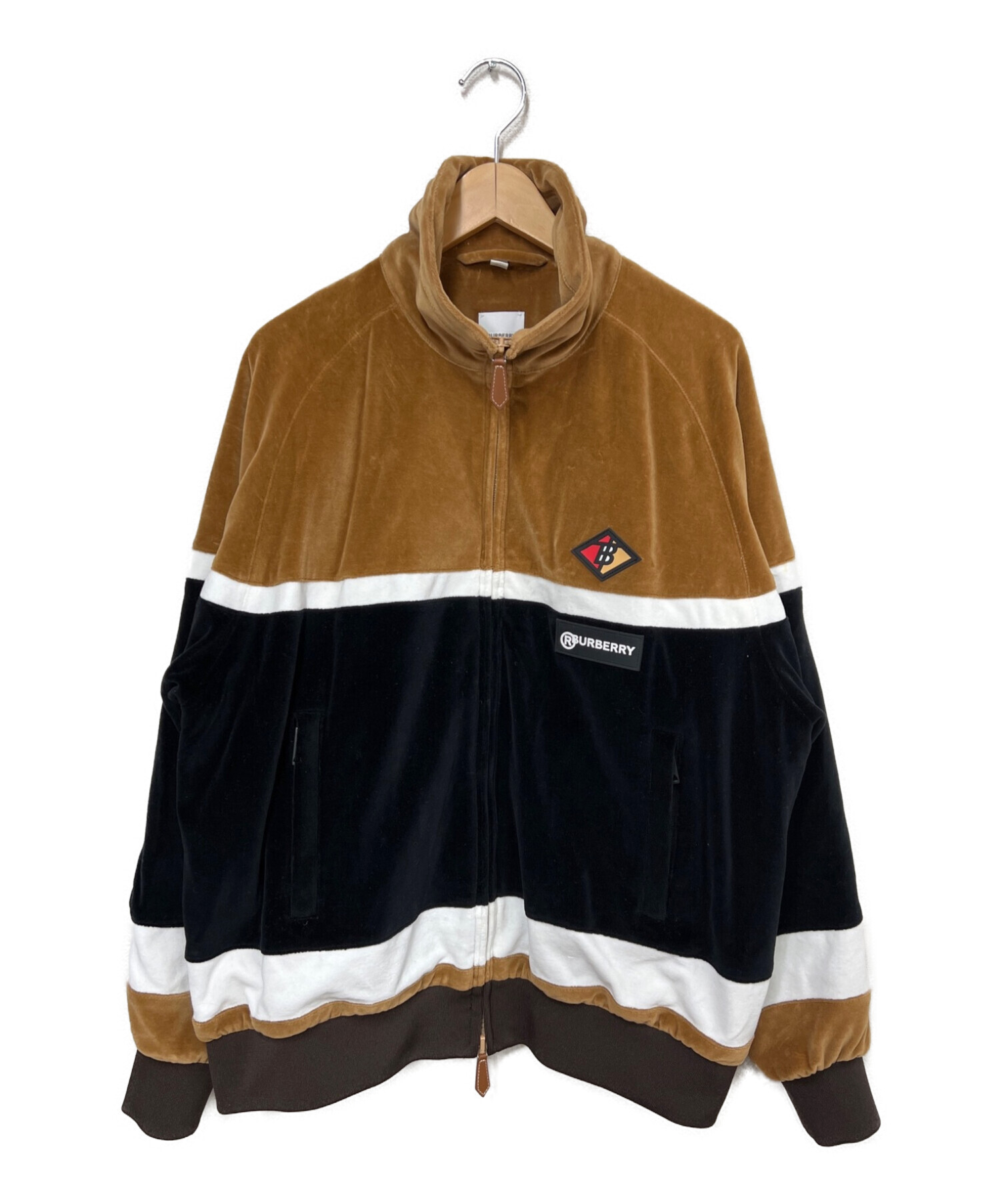 中古・古着通販】BURBERRY (バーバリー) ジップパーカー ブラウン 