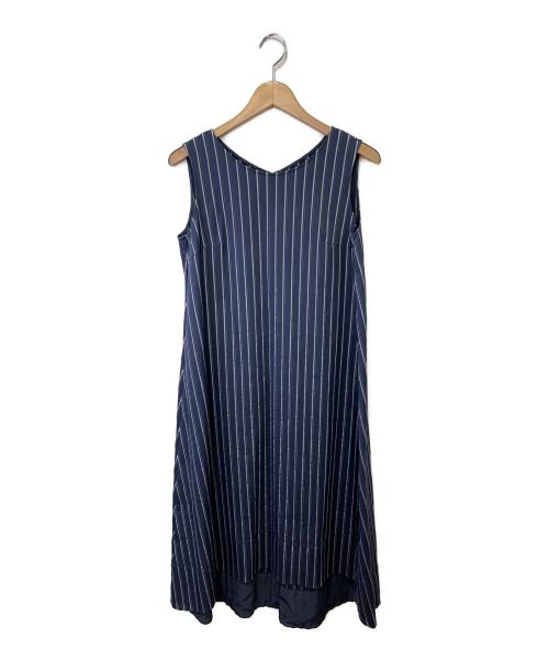 anayiノースリーブダークブルーワンピース anayiノースリーブダークブルーワンピース