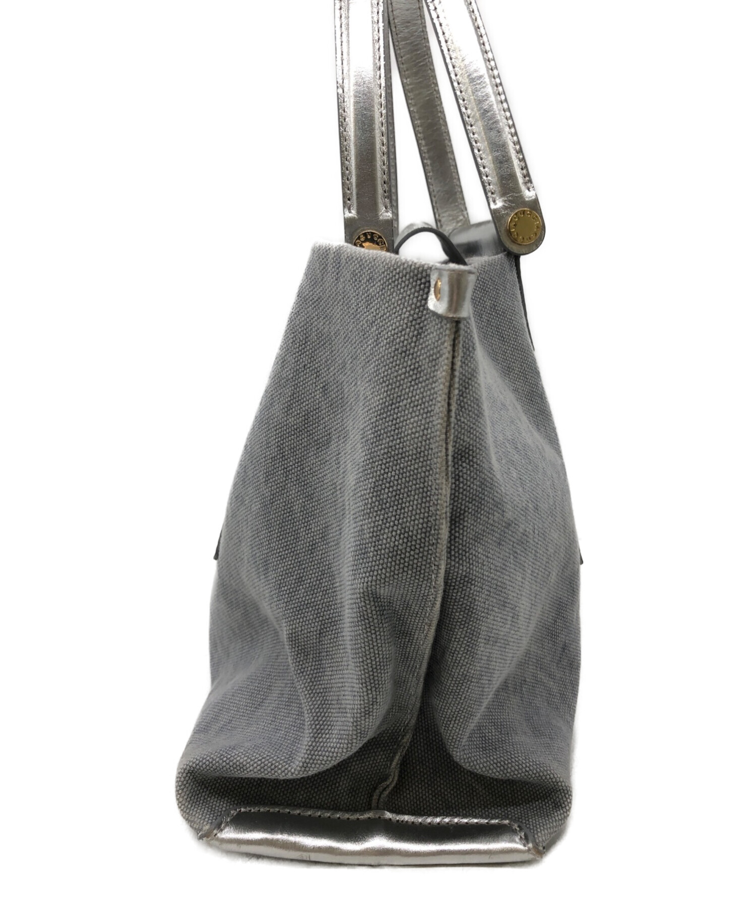 中古・古着通販】IACUCCI (イアクッチ) ハンドバッグ グレー×シルバー 